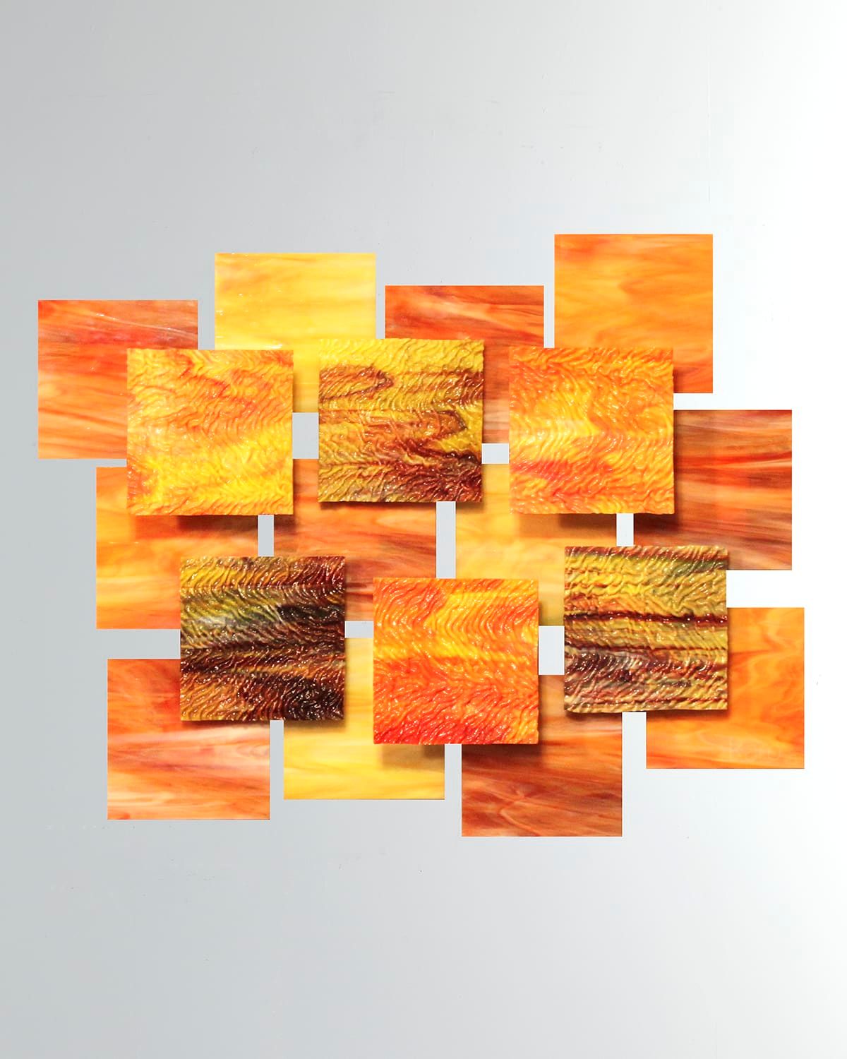 Autumn Glass Wall Sculpture