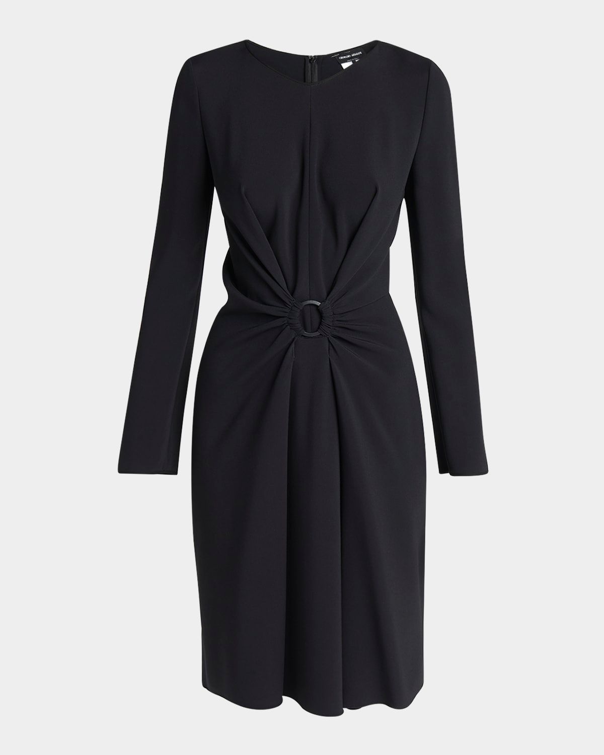 Long-Sleeve Dress with Ring Detail