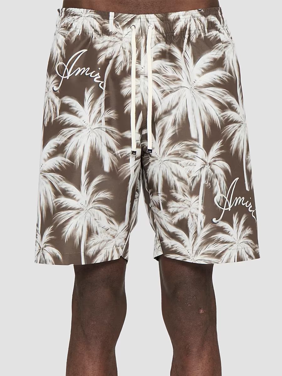 Men's Palms Swim Shorts - Tobacco - Size XXXL