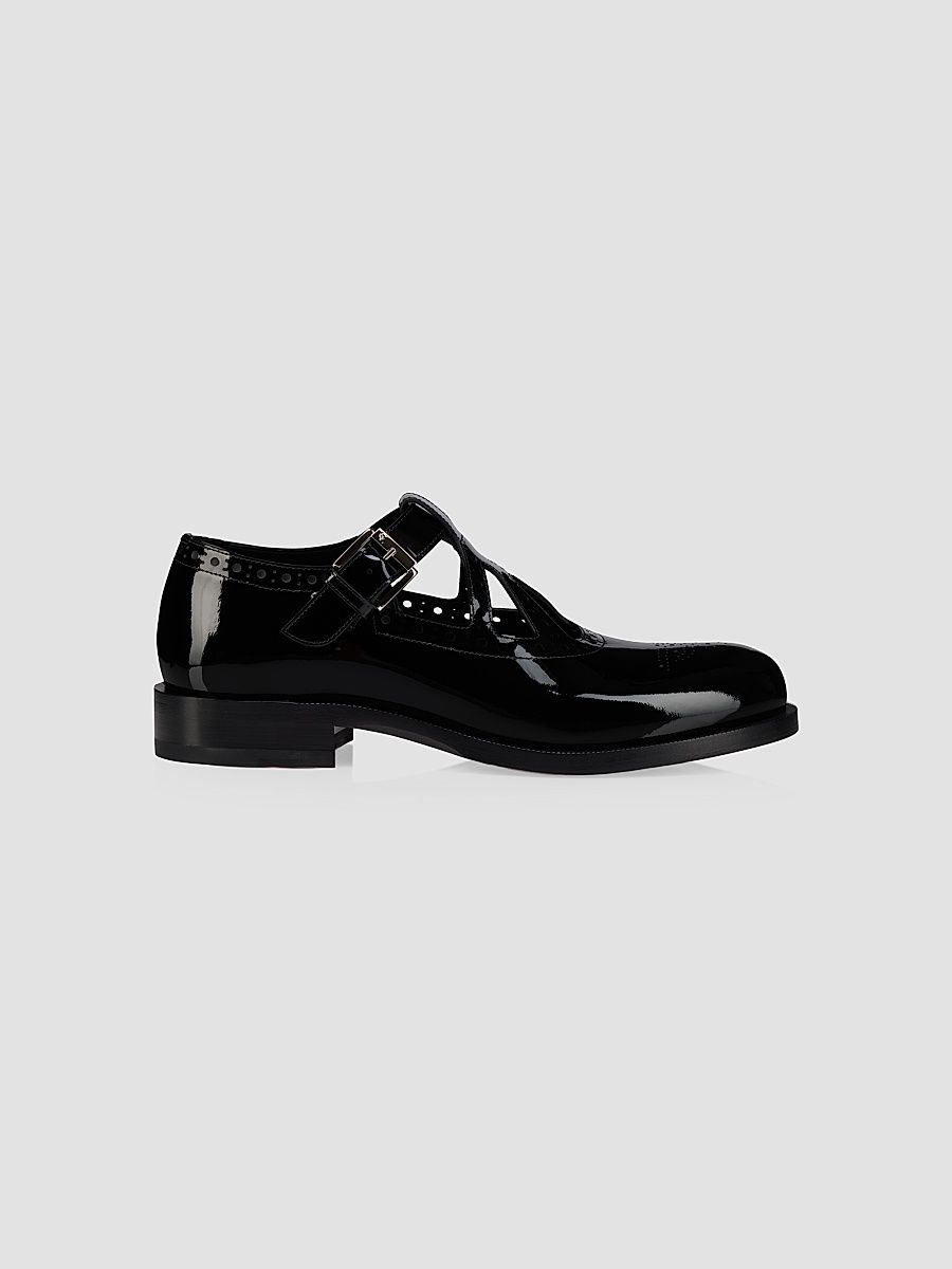 Christian Louboutin Men's Marc Poppin Oxford Shoes - Black - Size 17