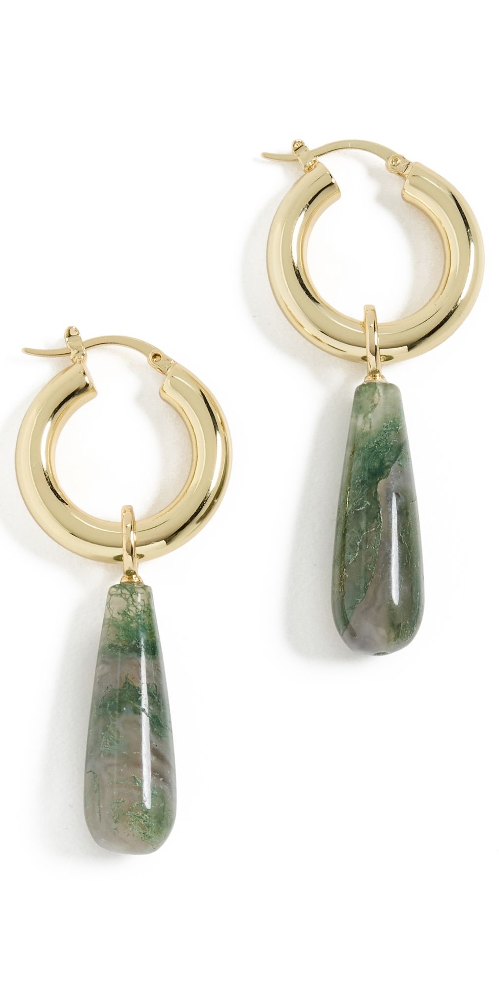 SHASHI Una Drop Earrings Gold One Size