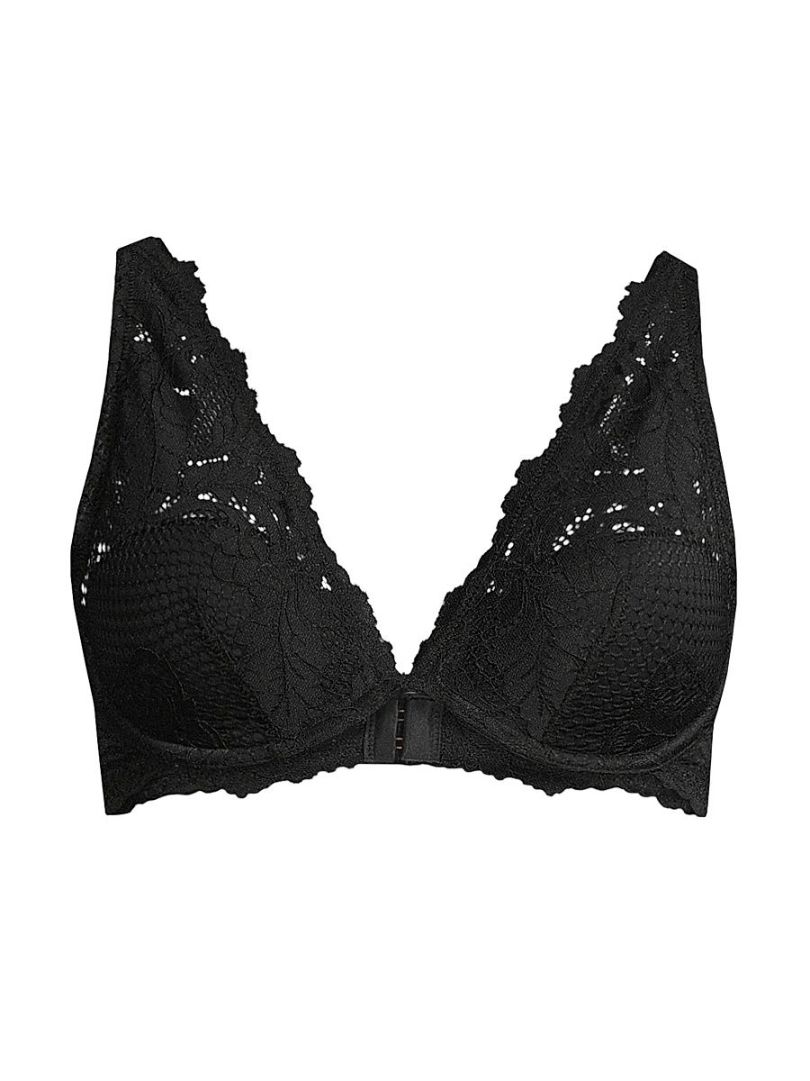 Women's Allure Lace Demi Bra - Black - Size 32C