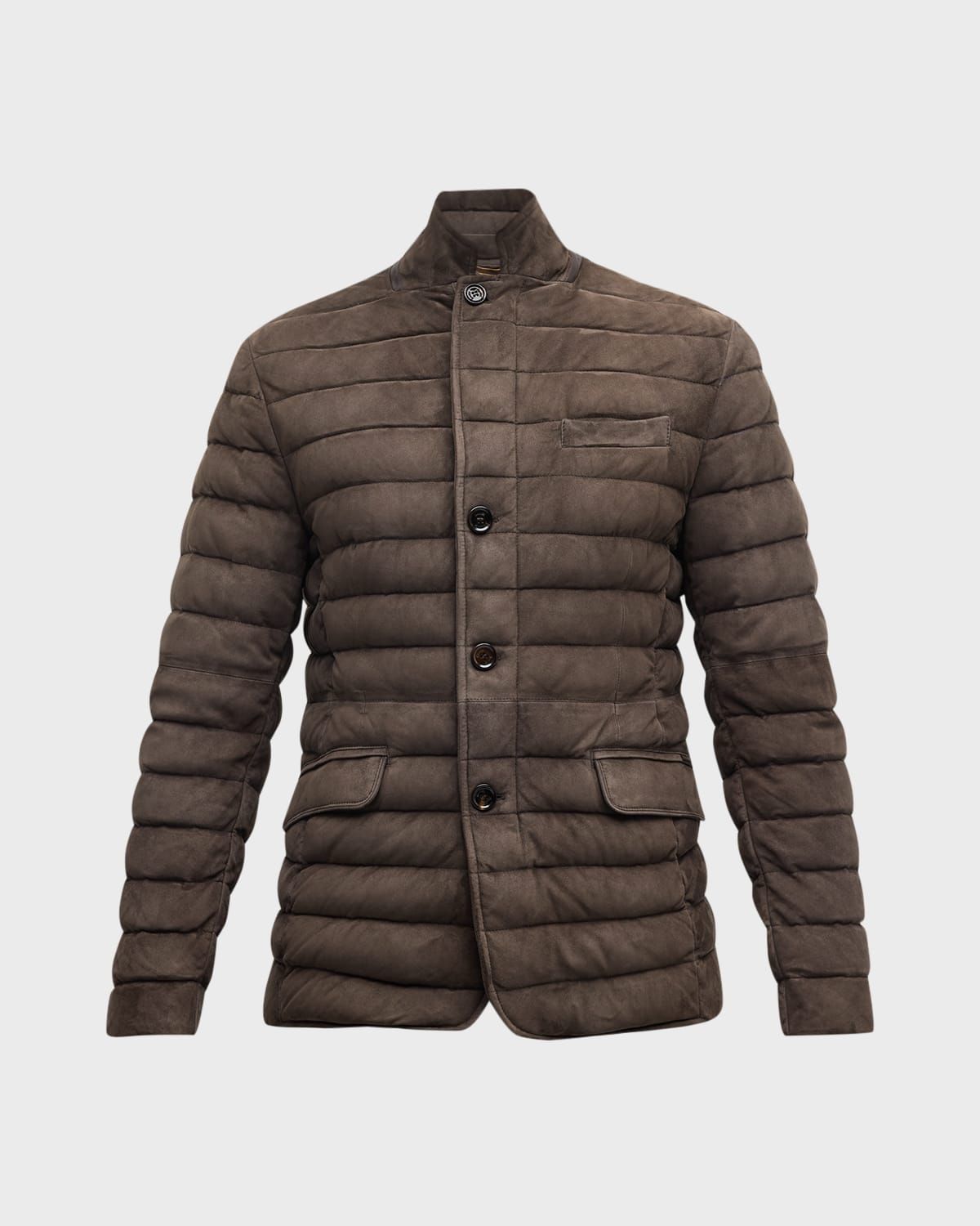 Men & apos;s Channeled Suede Blazer