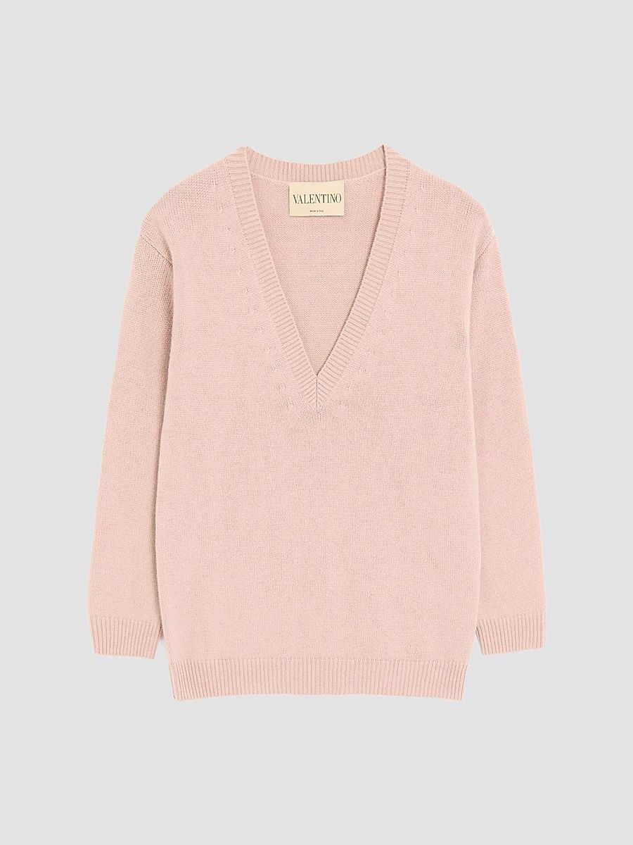 Valentino Women's Cashmere Sweater - Poudre - Size Large