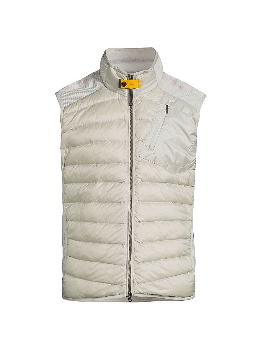 Men's Zavier Stand-Collar Slim-Fit Puffer Vest - Lunar Rock - Size XXL