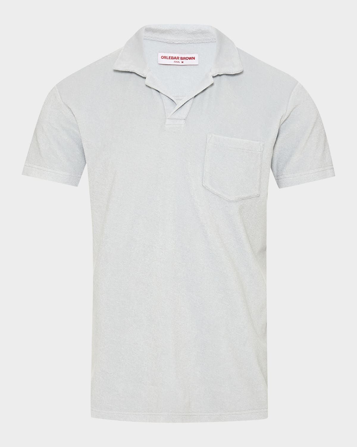 Men & apos;s Terry Toweling Polo Shirt