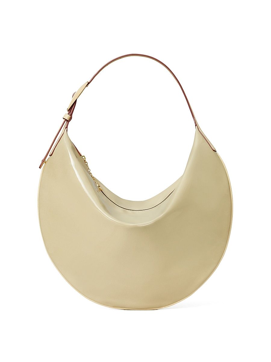 Women's Balloon Patent Leather Shoulder Bag - Palo Santo