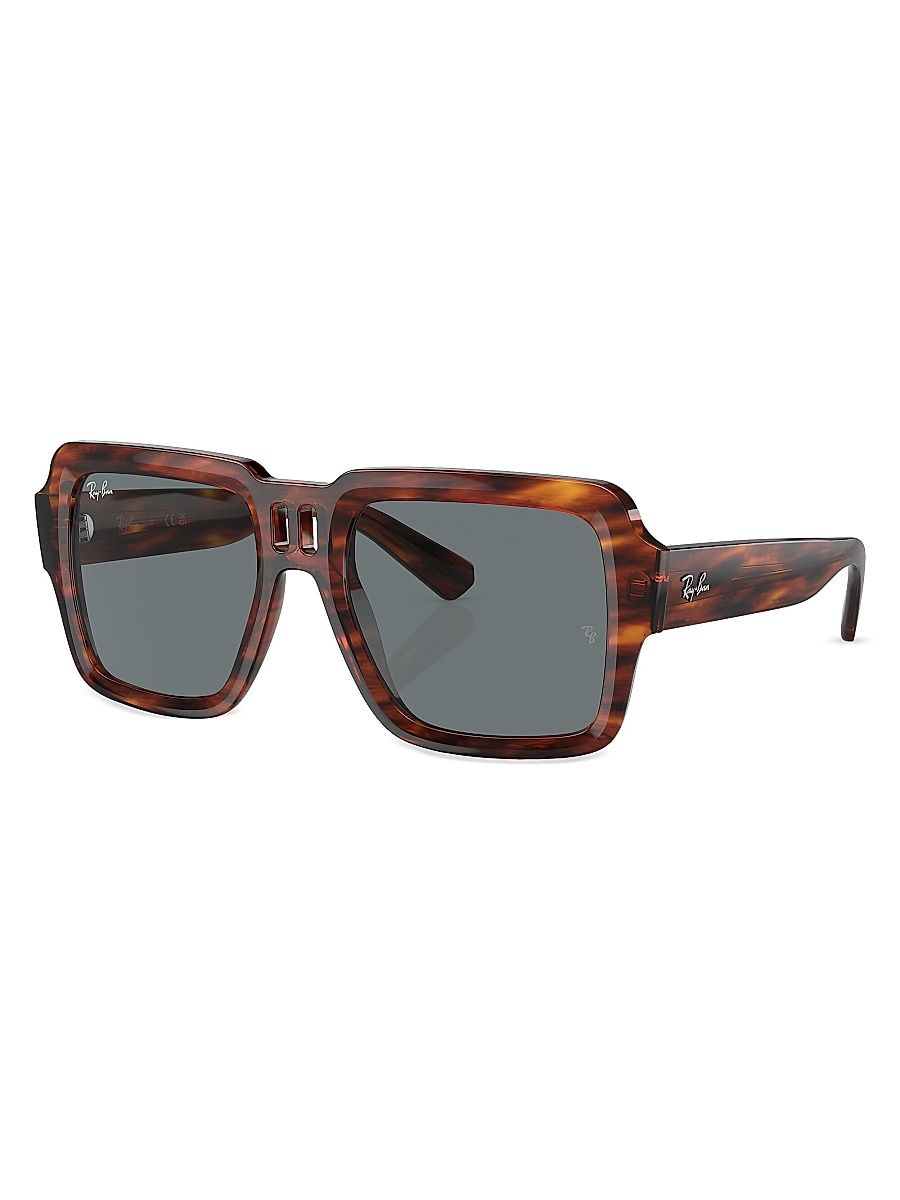 Men's RB4408 54MM Square Sunglasses - Striped Havana