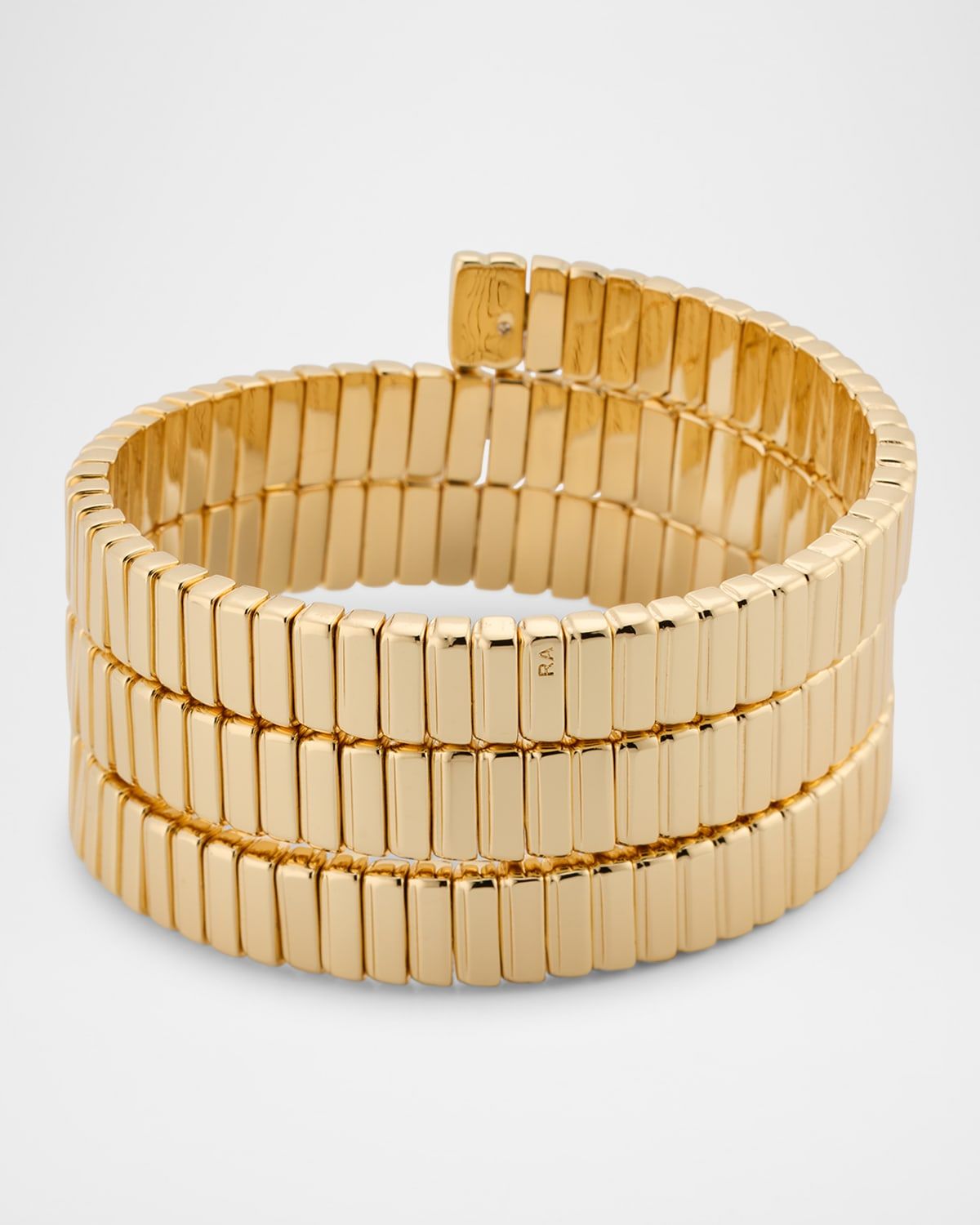 The Flat Cobra Triple Wrap Bracelet, Gold