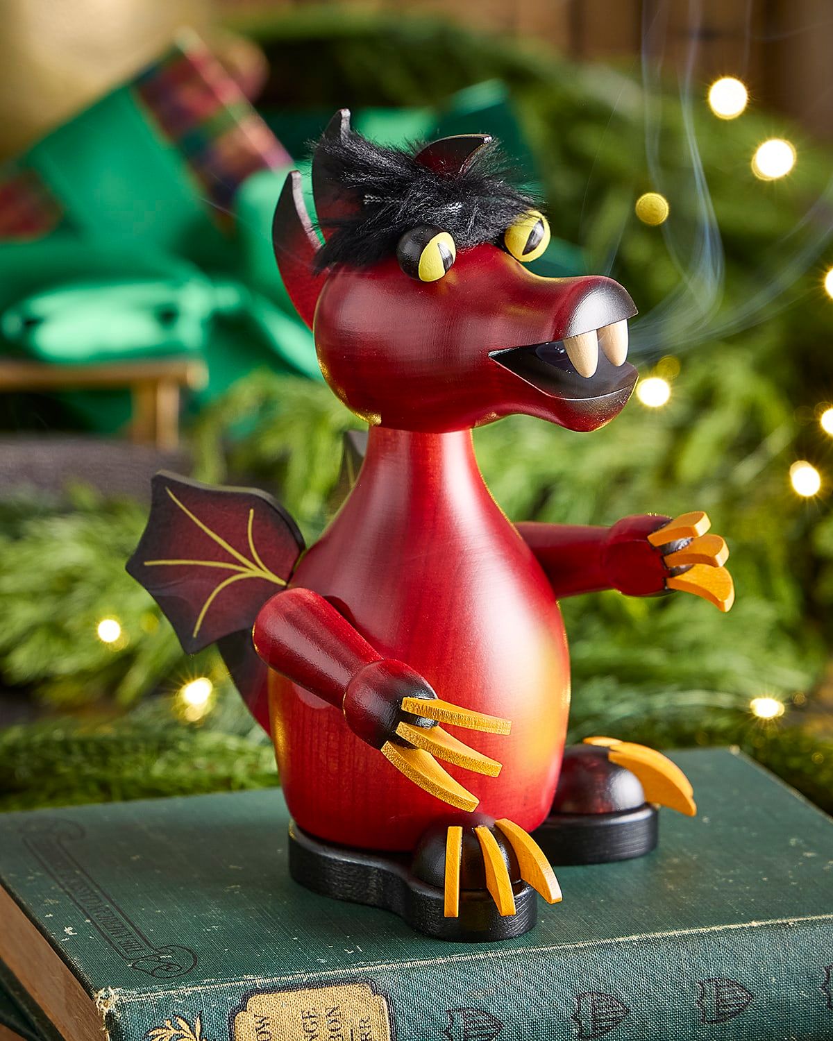 Small Red Dragon Figurine