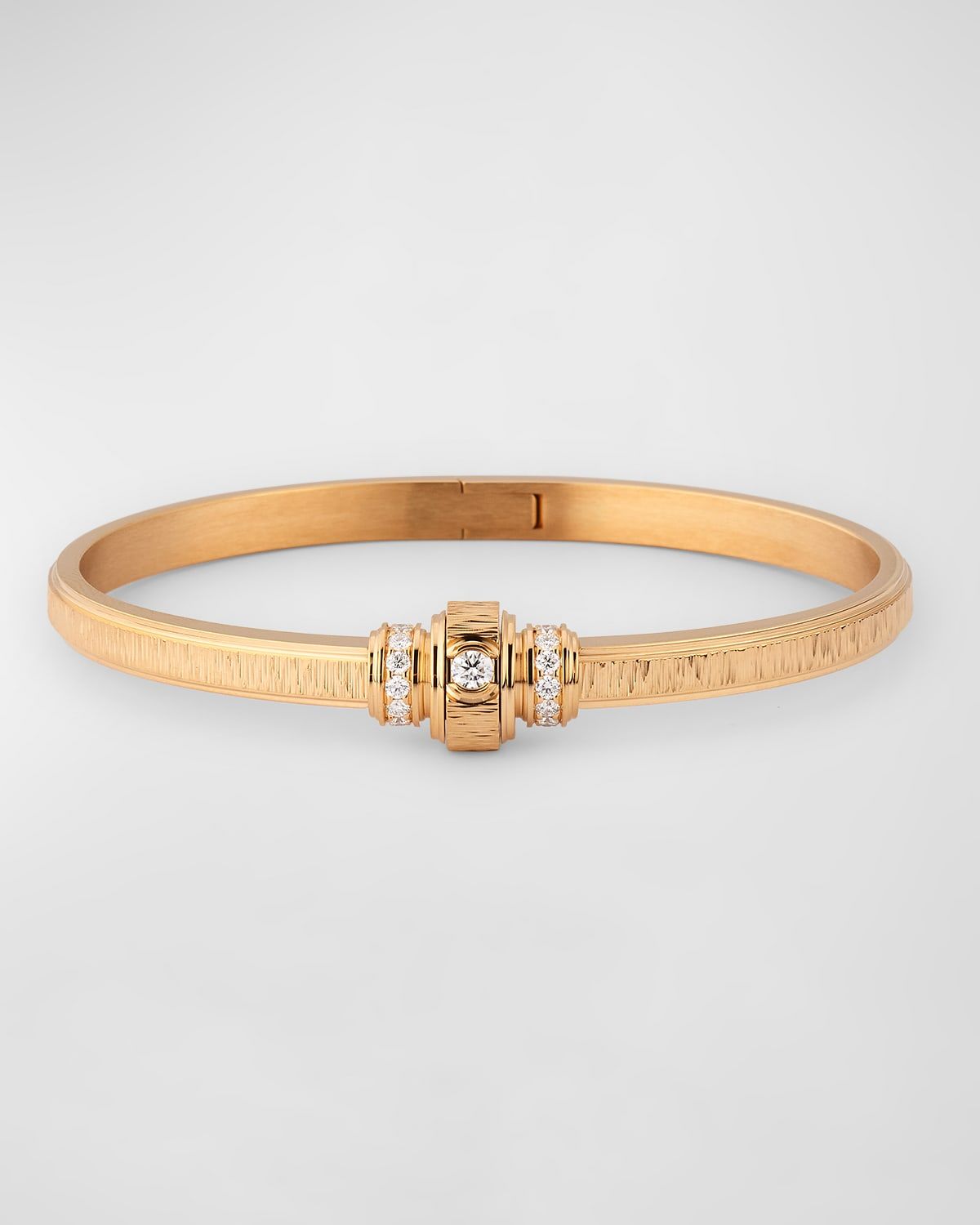 Possession Decor Palace 18K Rose Gold Bangle with Diamonds