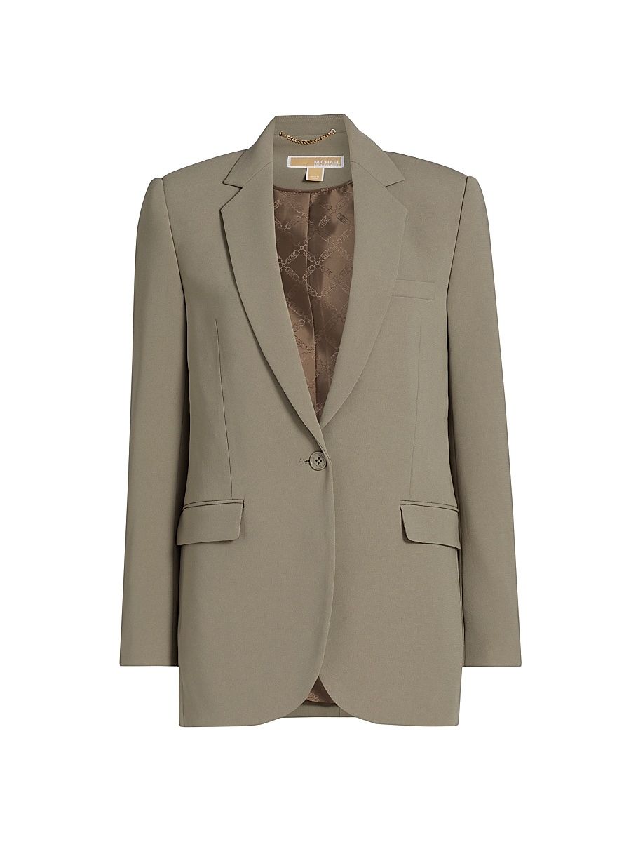 Women's Mensy One-Button Blazer - Chestnut - Size 14