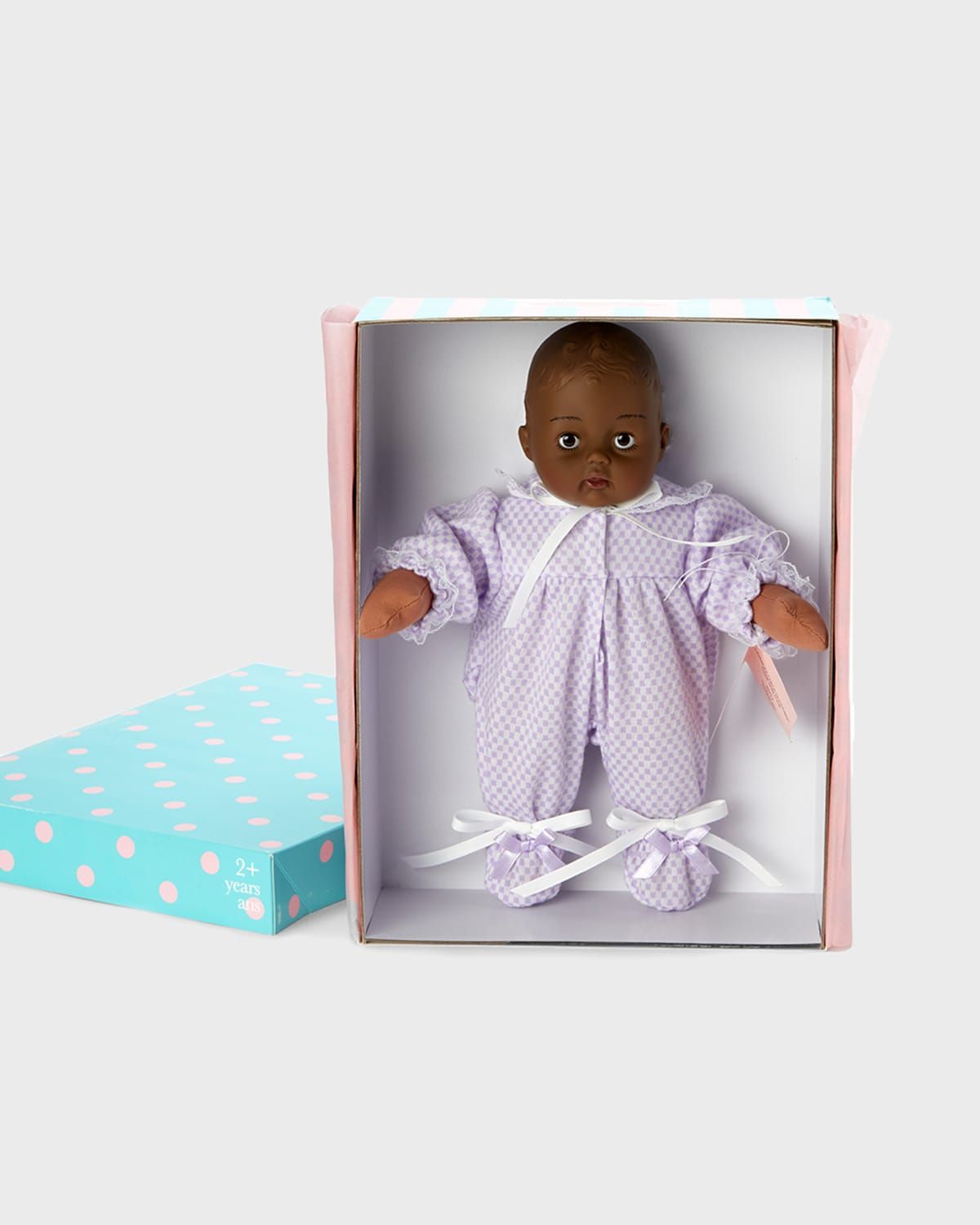 Huggum Lavender Check Doll, 12"