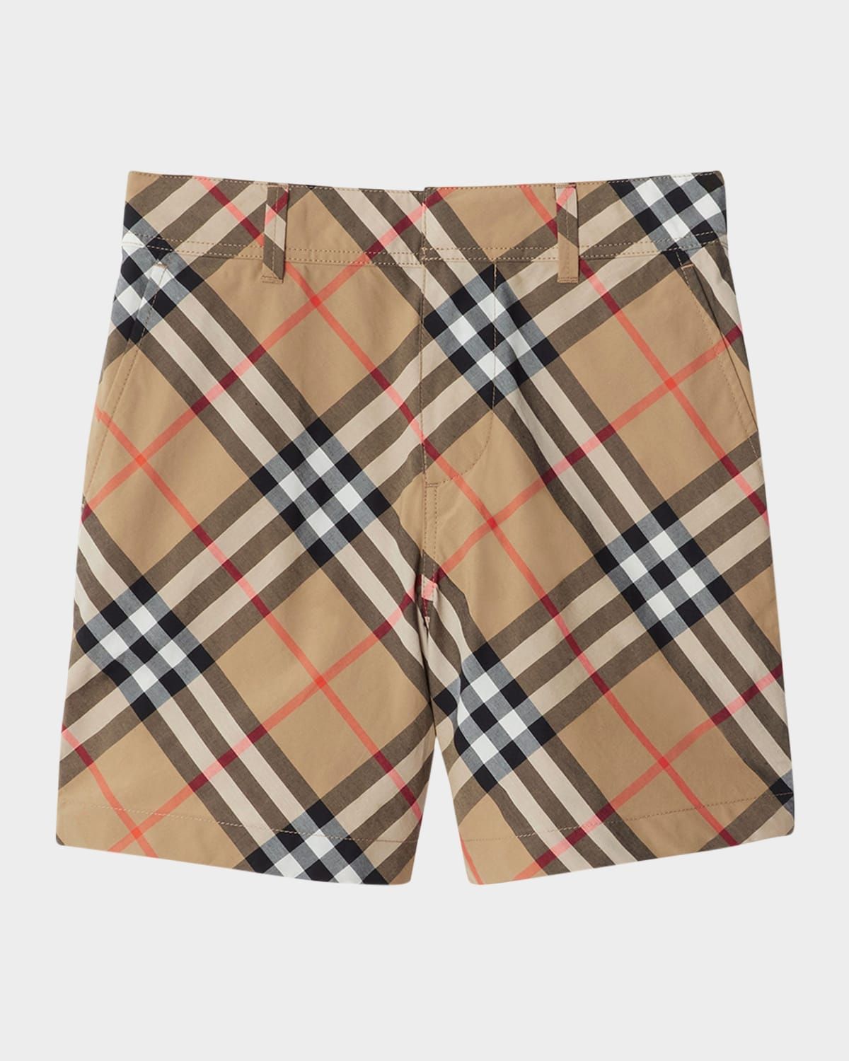 Boy & apos;s Oscar Check Cotton Shorts, Size 3-12