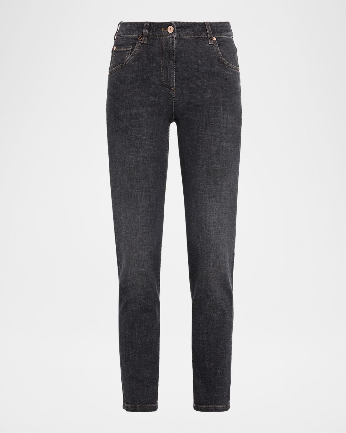 High Rise Skinny-Leg Jeans