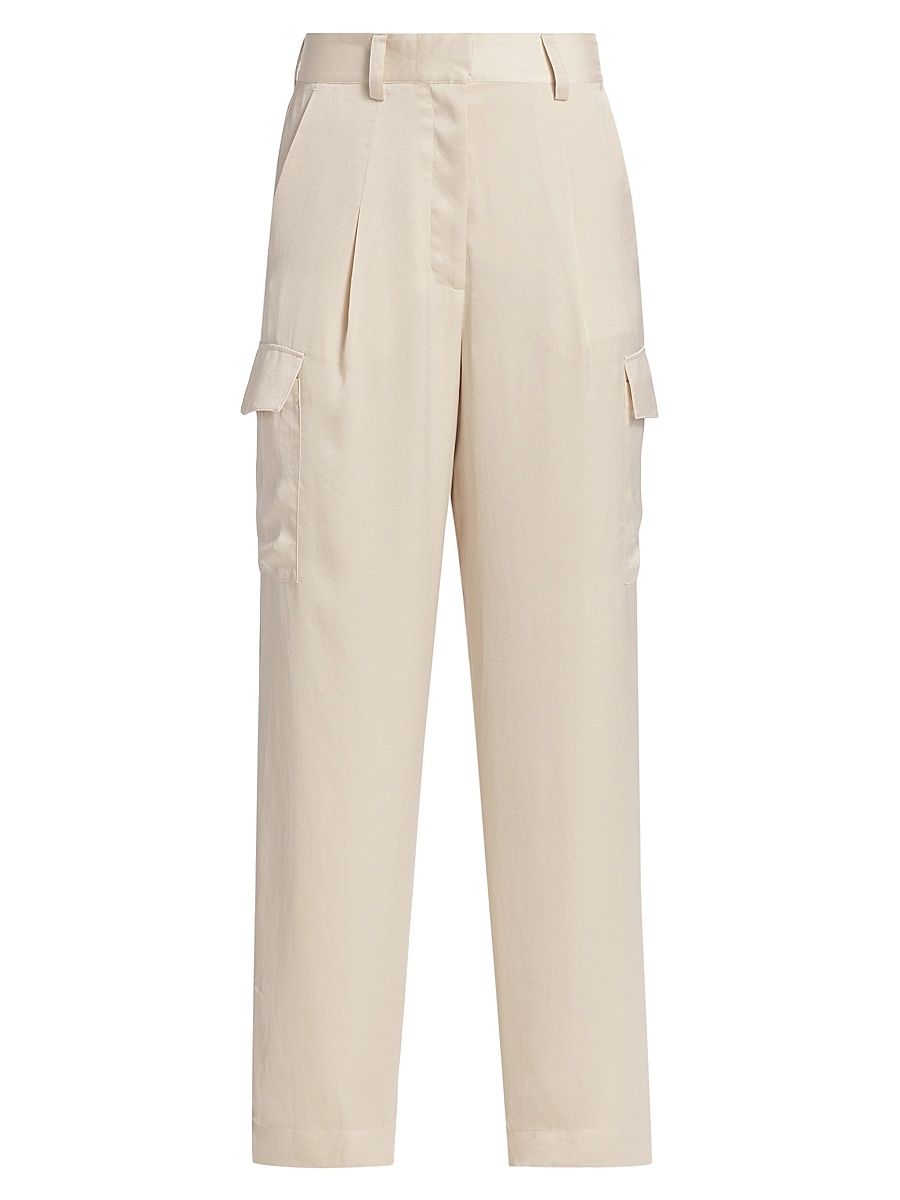 ba & sh Women's Cary Straight-Leg Pants - Champagne - Size Large
