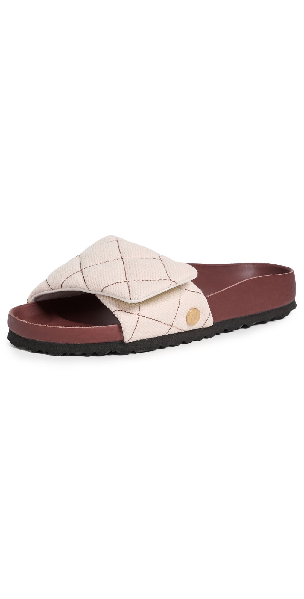 Birkenstock 1774 Sylt Padded Slides Cinnamon Canvas 36