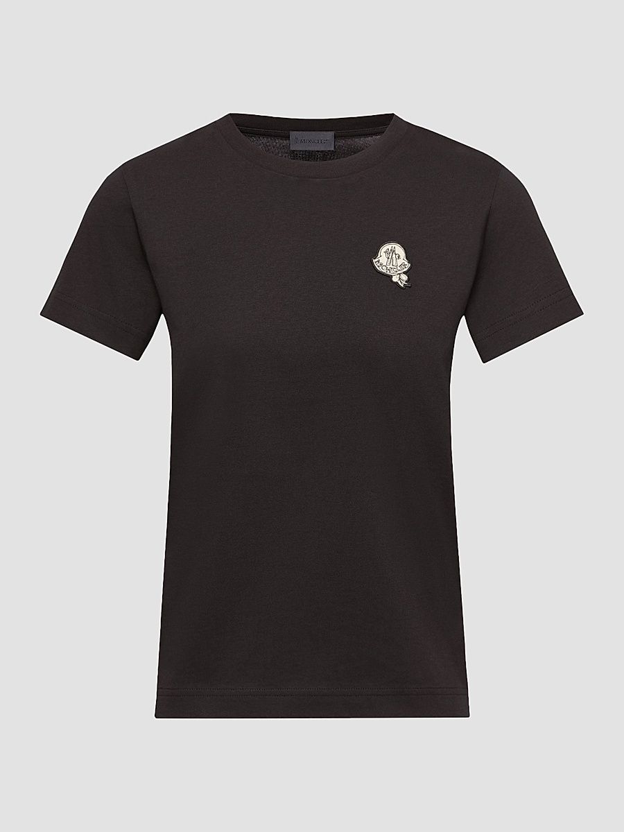 Women's Crew Neck in Cotton - Black - Size XL