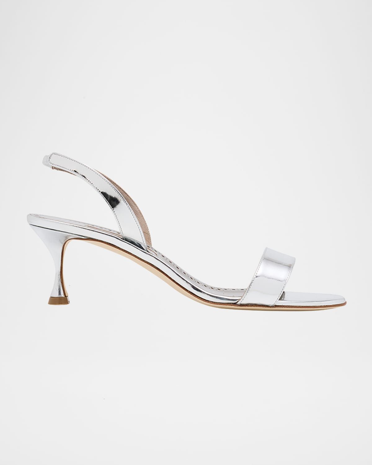 50mm Cupisanpla Metallic Leather Sandals