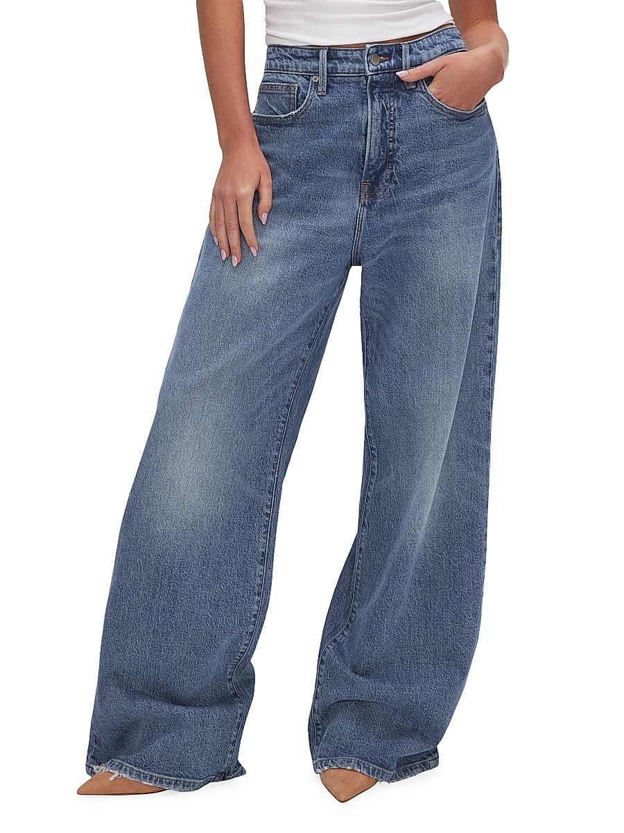 Women's Good Ease Baggy Jeans - Indigo - Size 8