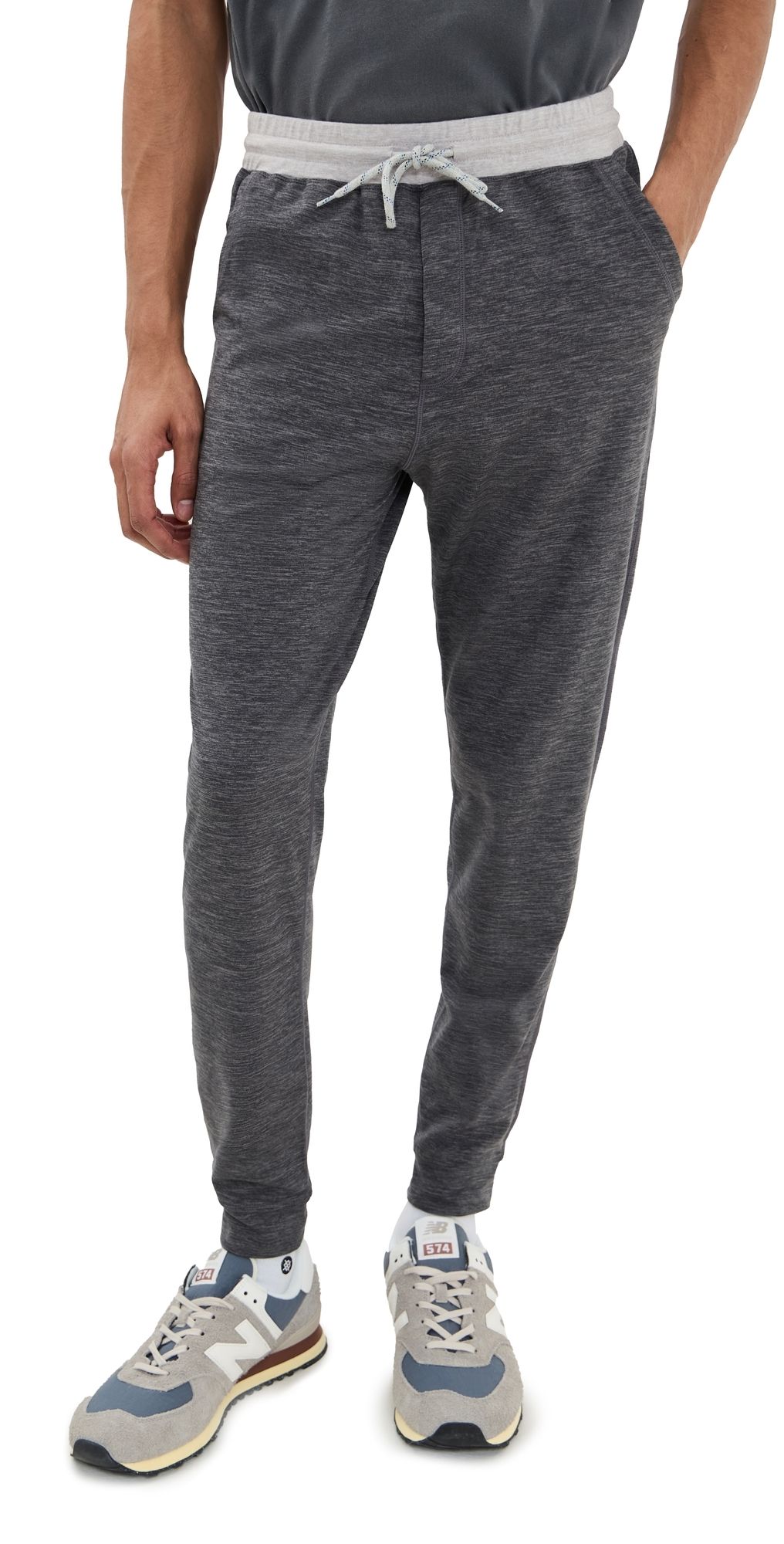 Marine Layer Yoga Joggers Dark Heather Grey L