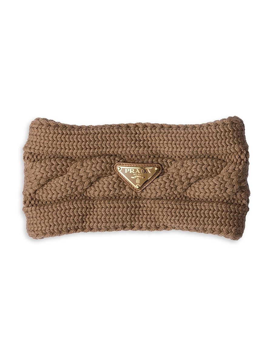 Prada Women's Wool Headband - Brown