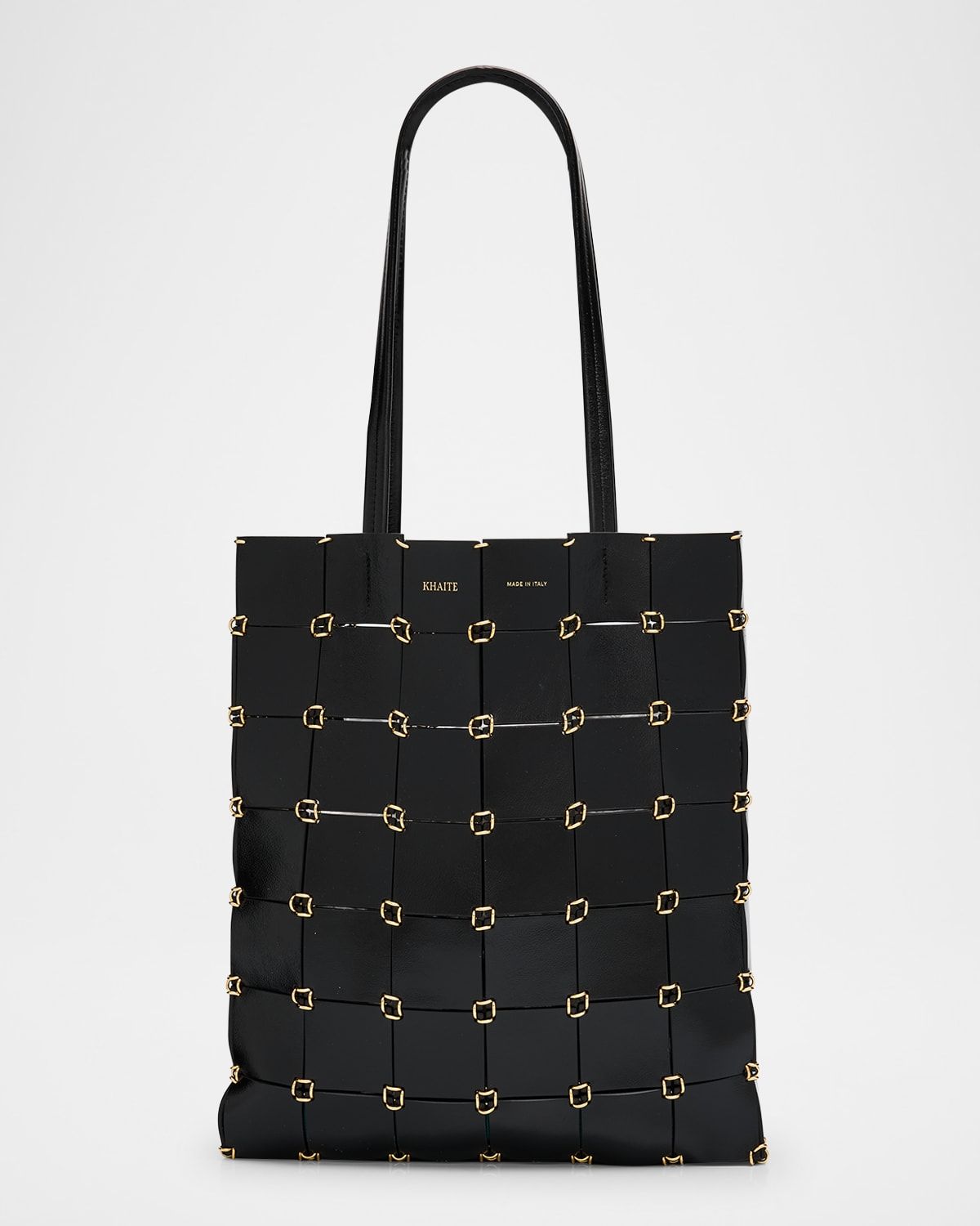Emma Small Paneled Leather Tote Bag