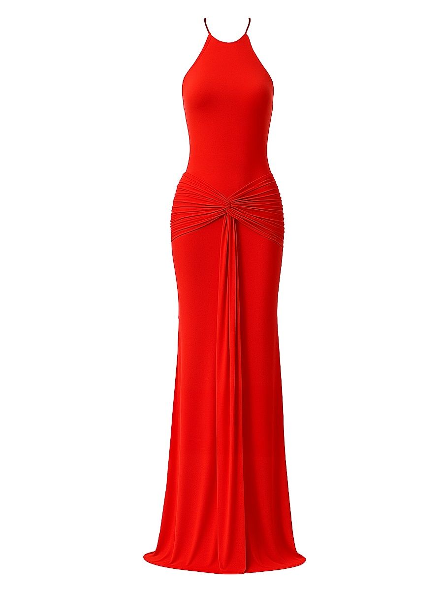 Women's Euphorie Amberica Gathered Jersey Gown - Amberica - Size 12