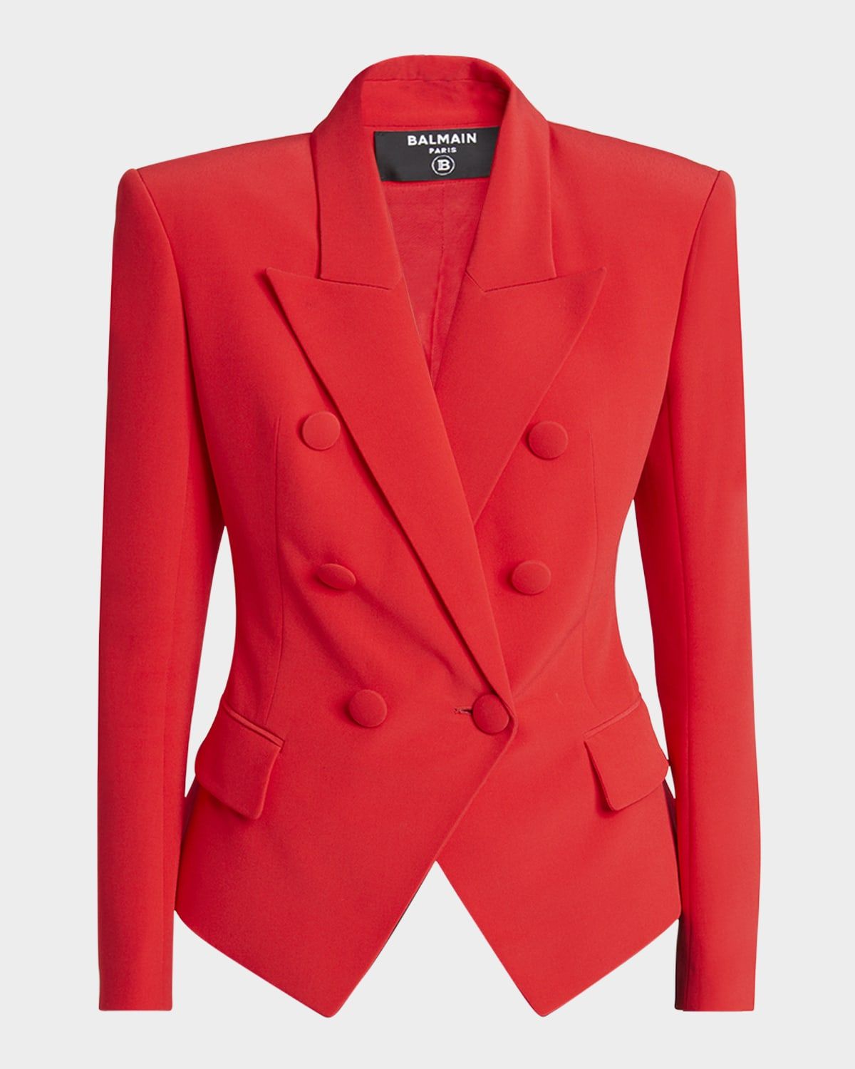 Fitted Double-Breasted Blazer