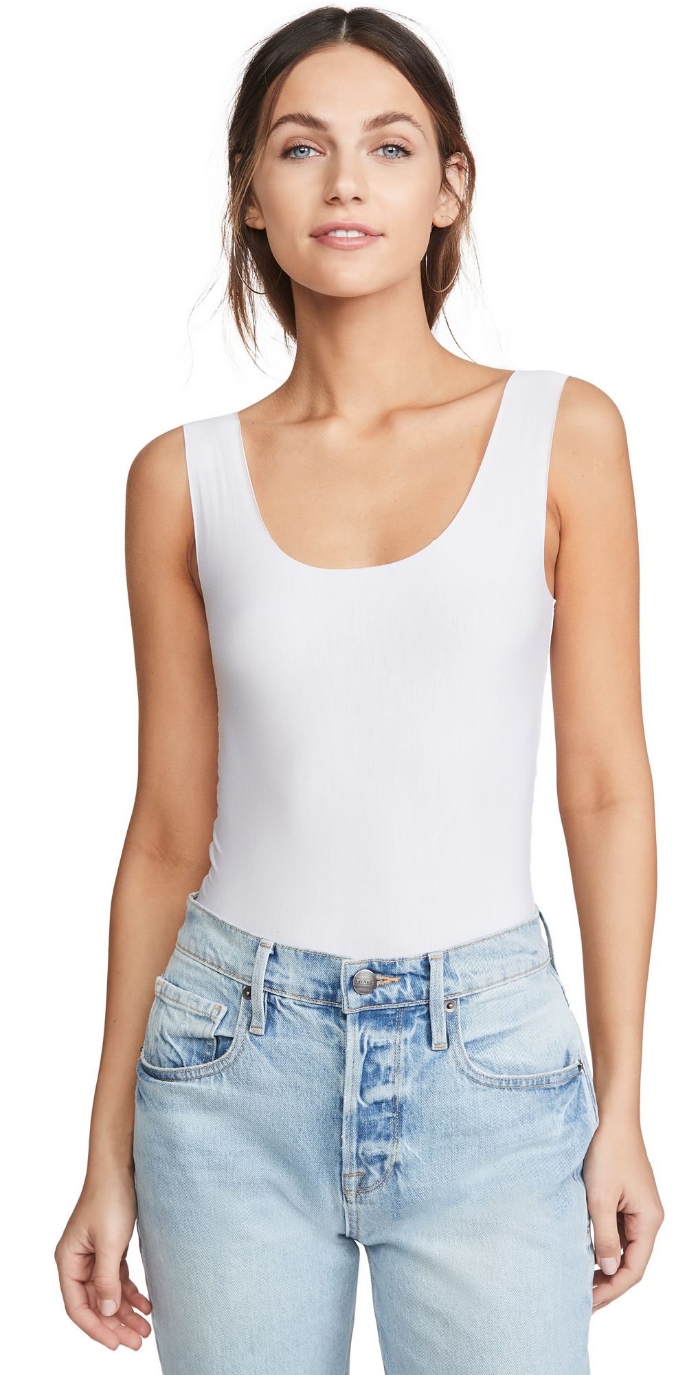 Commando Butter Tank Bodysuit Black L