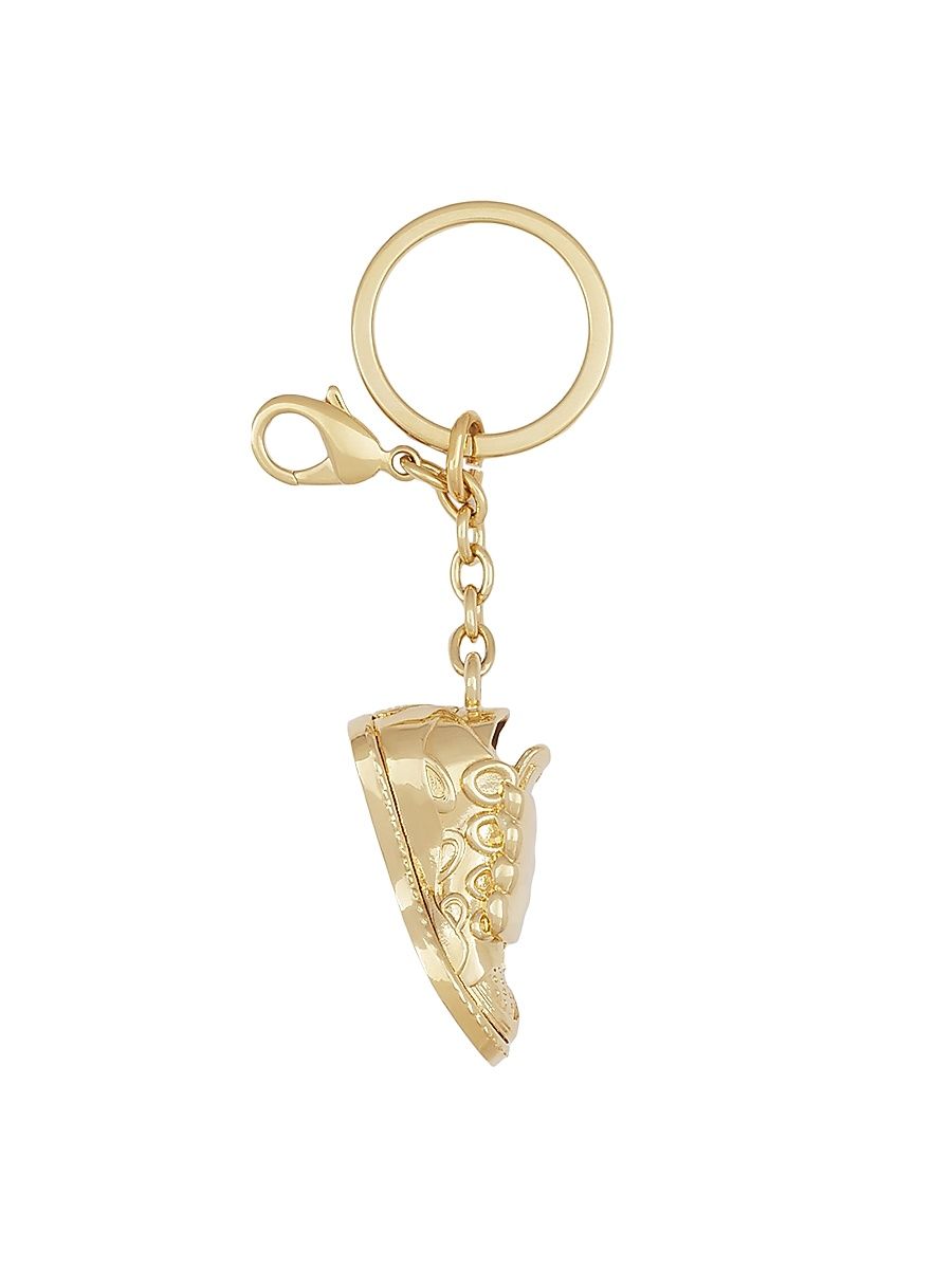 Women's Curb Sneaker Keychain - Gold
