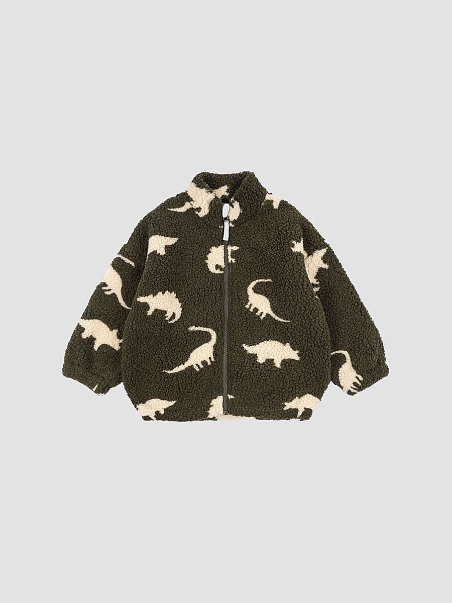 Baby Girl's & Little Girl's Jody Teddy Jacket - Dino Silhouette - Size 6