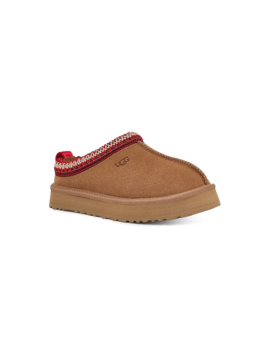 Little Kid's & Kid's Tazz Platform Slippers - Chestnut - Size 4 (Child)