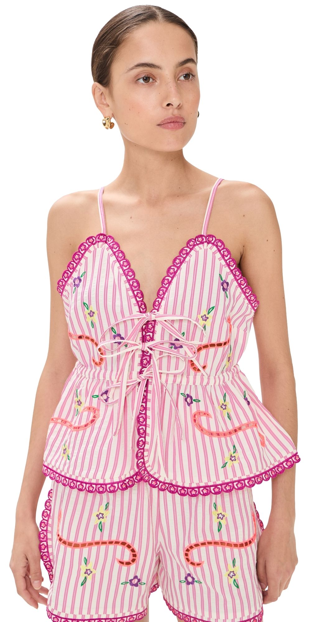 CeliaB Pequi Top Pink Stripes XS