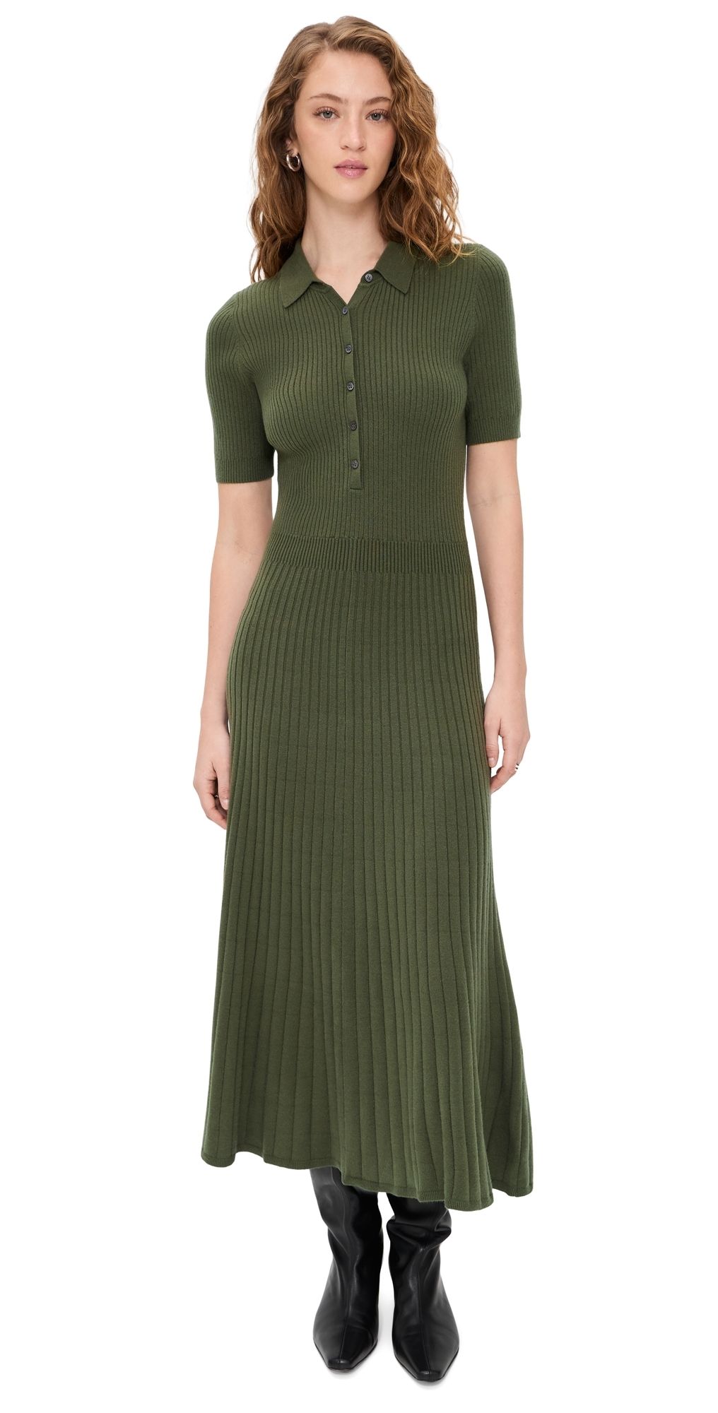 PAIGE Mathilda Dress Olive XS