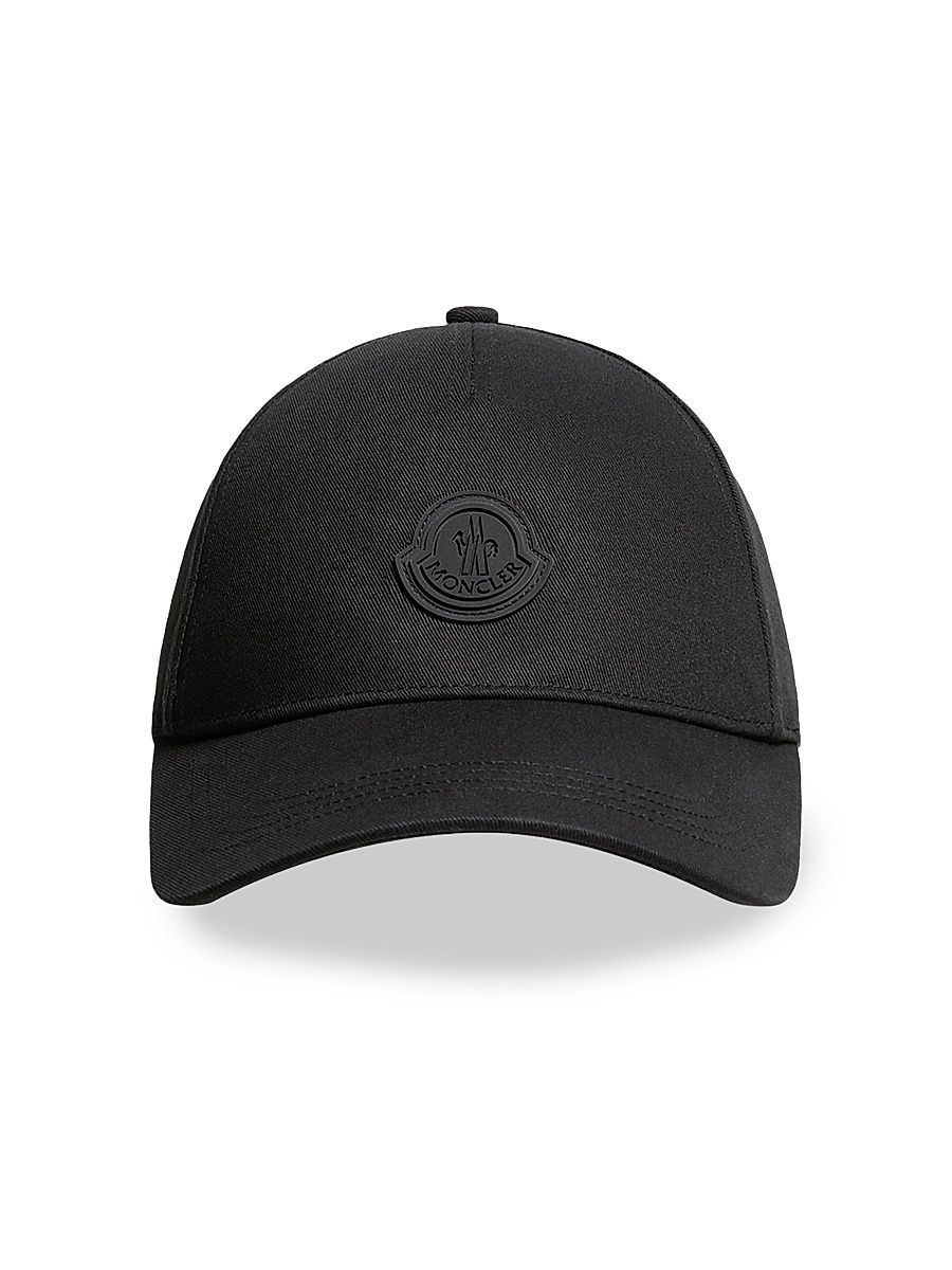 Men's Baseball Hat in Cotton Gabardine - Black