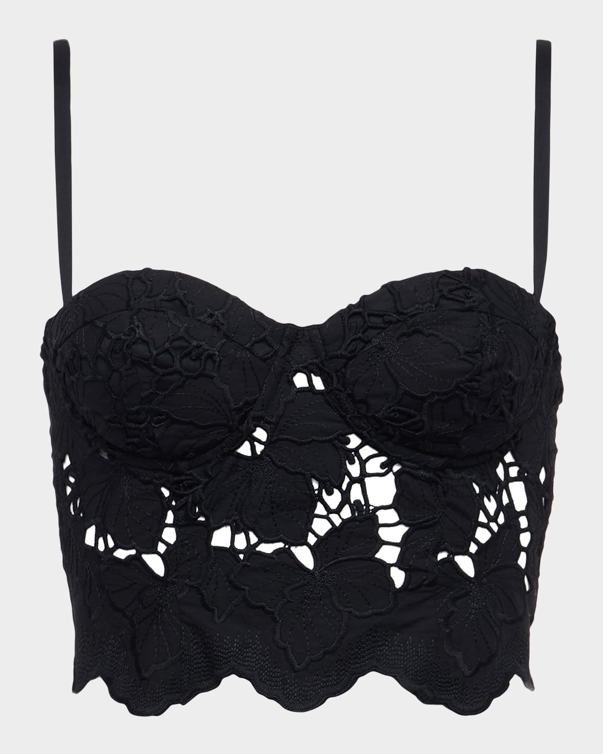 Sonya Eyelet-Embroidered Bralette