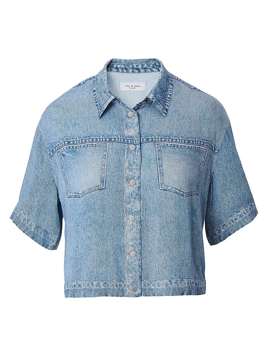 Women's Miramar Slink Abby Button-Front Top - Murray - Size Large