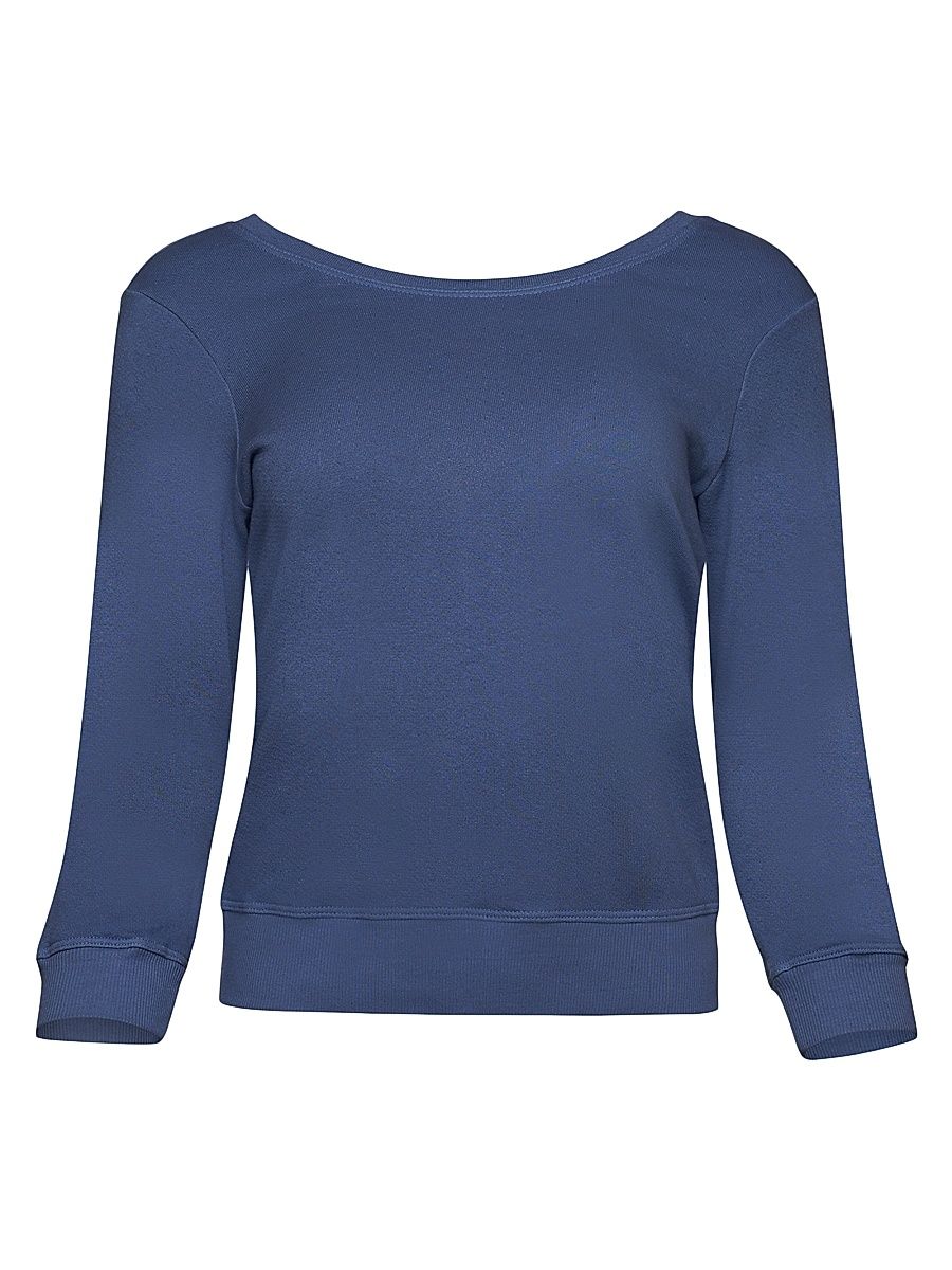 Women's Long-Sleeve Sweatshirt - Blueberry - Size Large