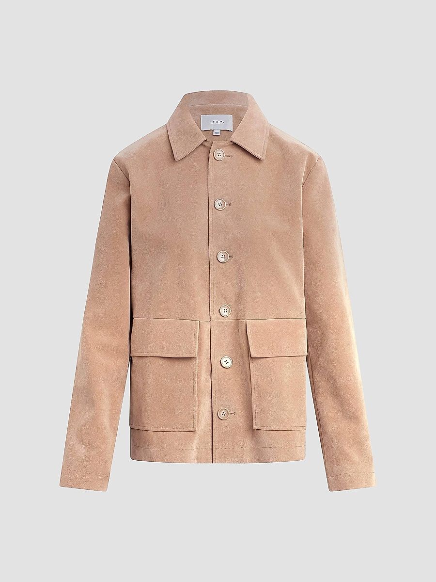 Joe's Jeans Women's Faux-Suede Chore Coat - Camel - Size XS