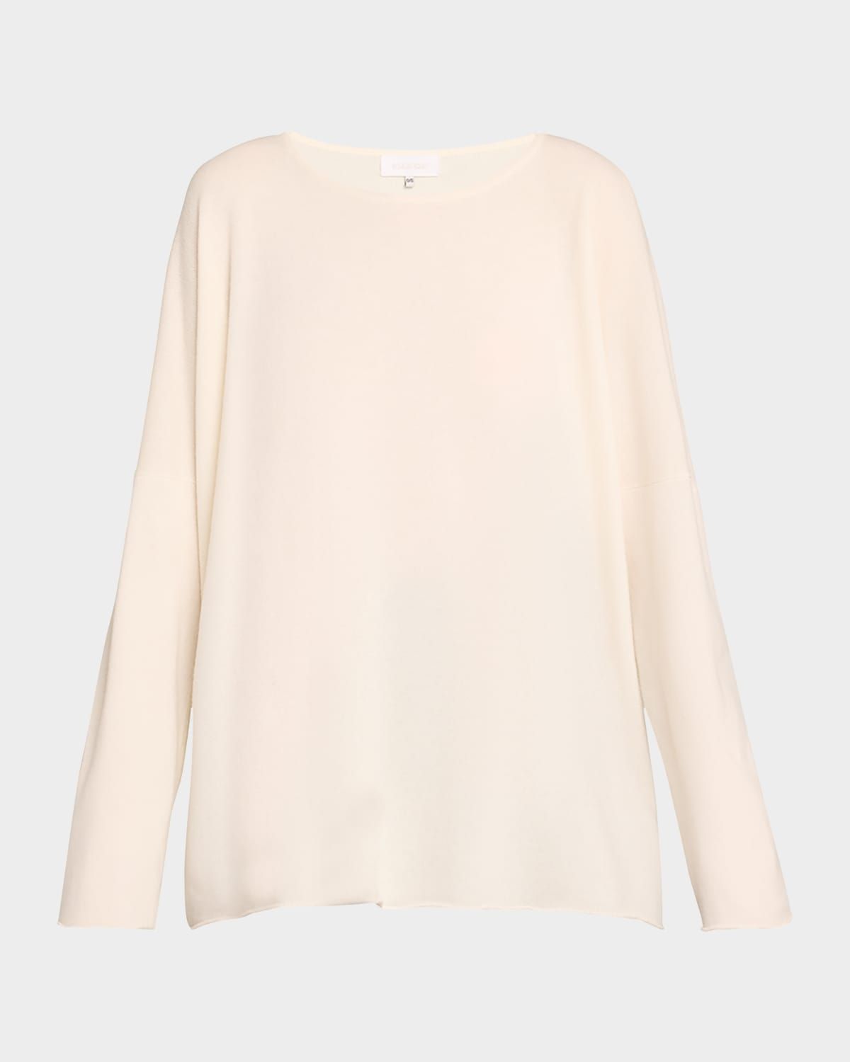 Raw-Edged Cashmere Top