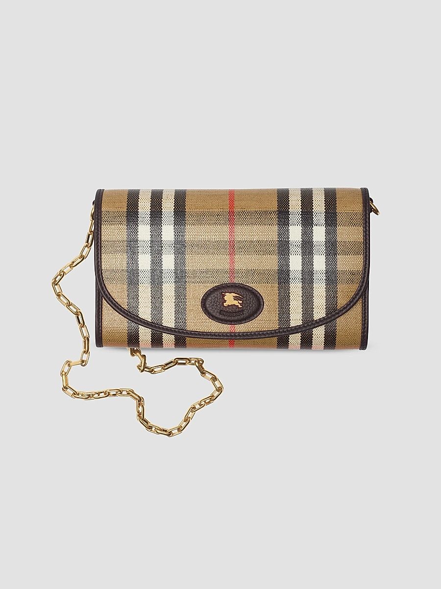 Burberry Women's Highlands Check Wallet - Sand