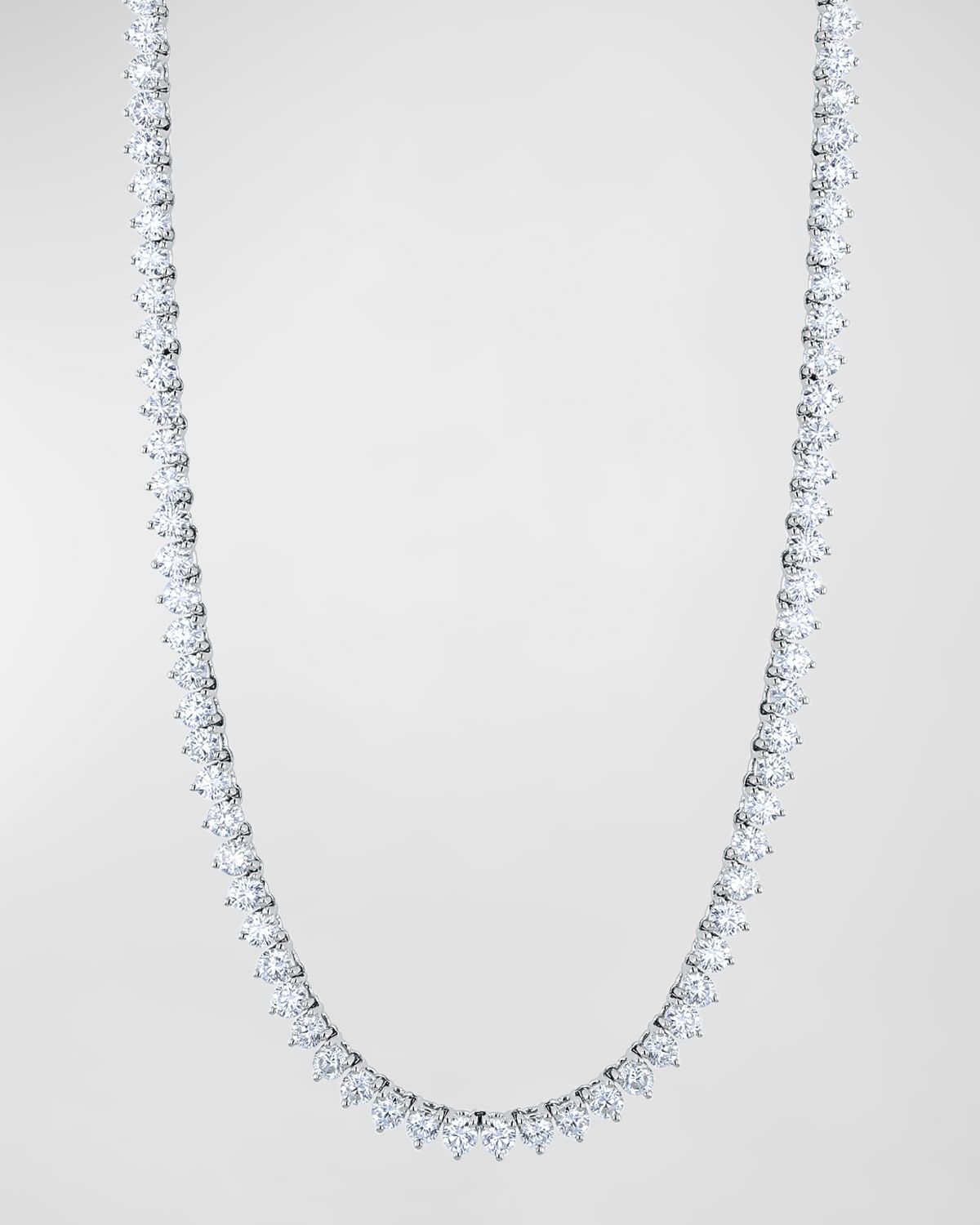 18K Gold 3-Prong Opera 16" Diamond Necklace, 19.25tcw