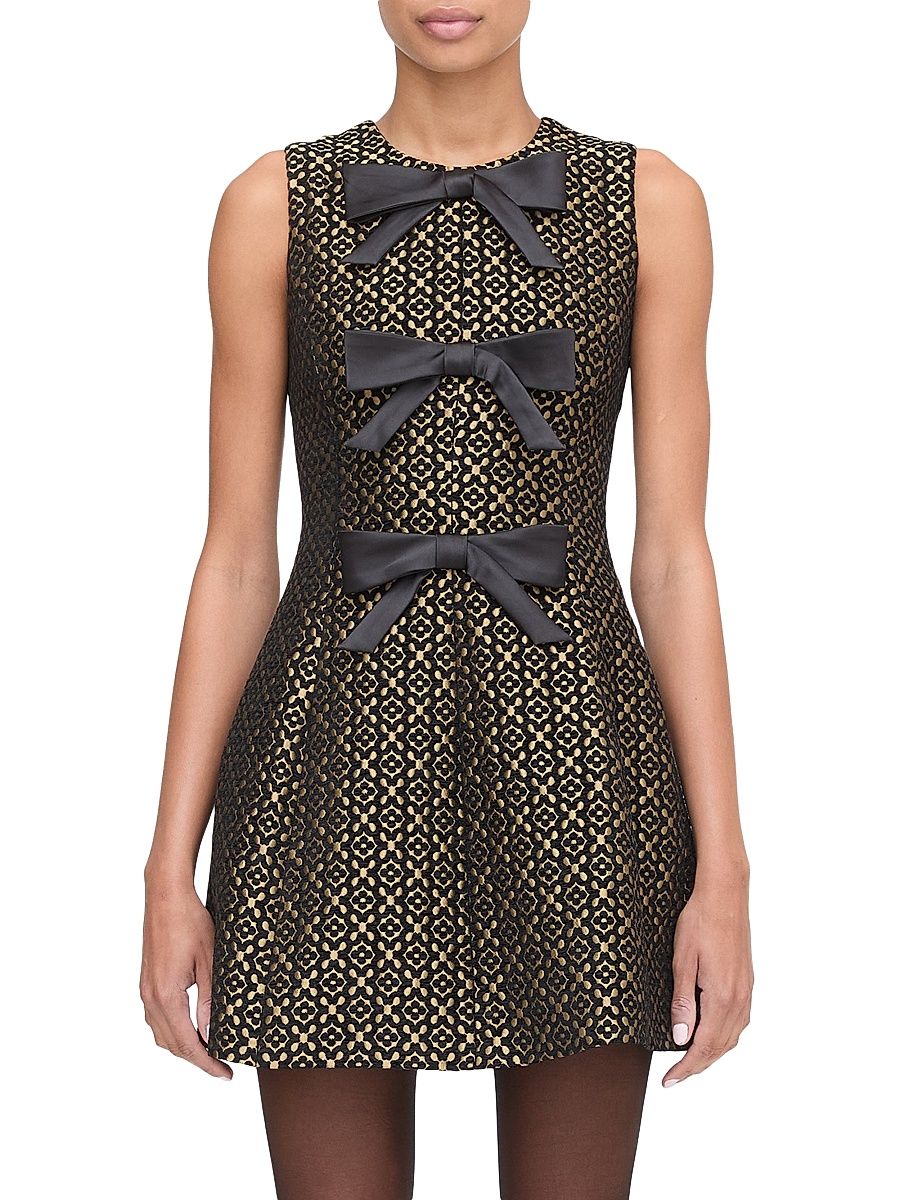 Women's The Blythe Dress - Metallic Brocade - Size Medium