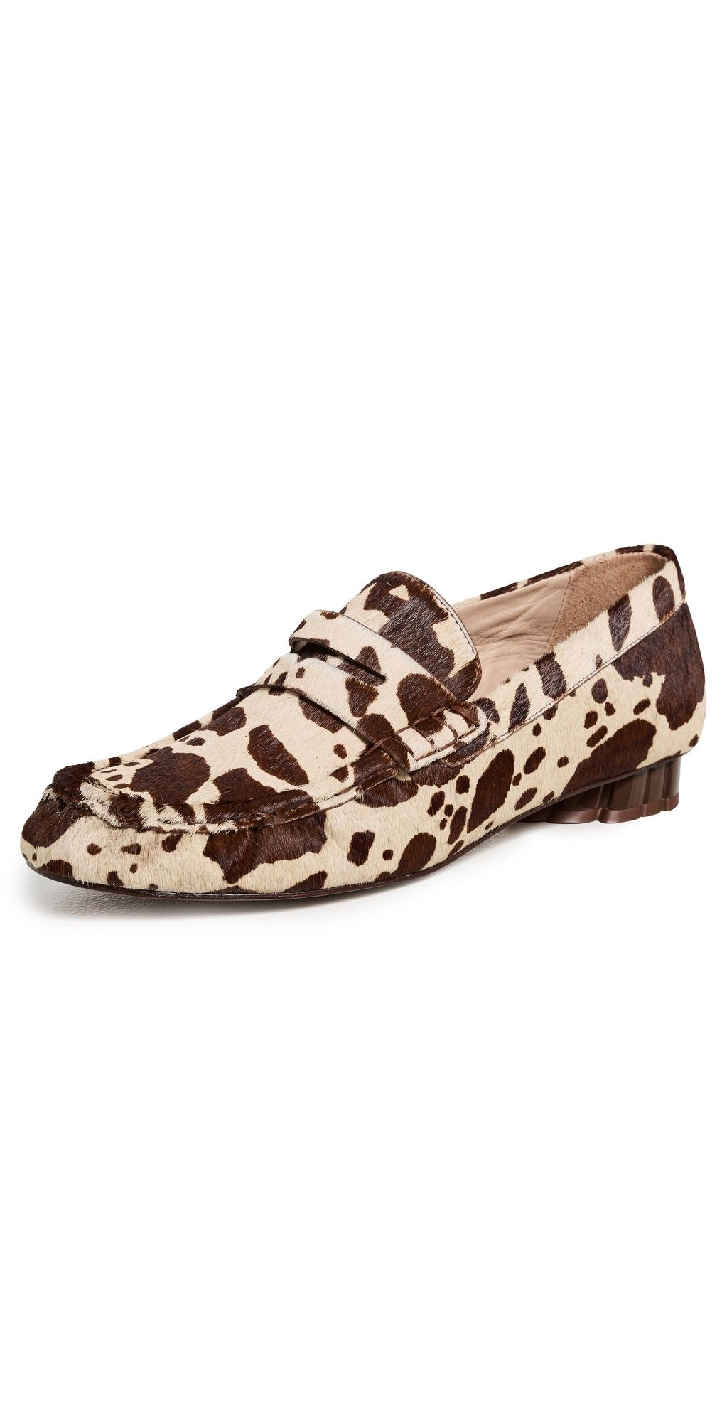 FARM Rio Monstera Heel Loafers Cow 8