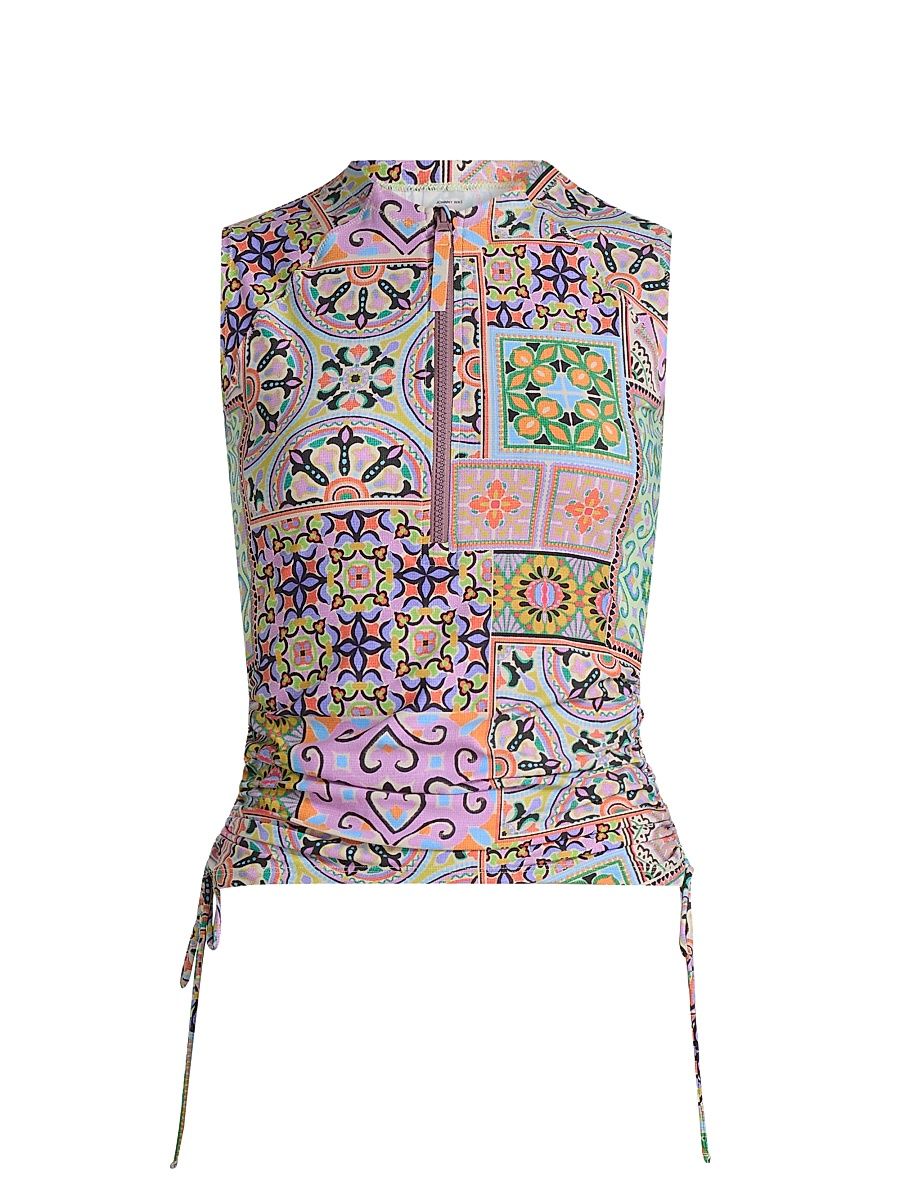 Women's Lanthe Print Drawstring Surf Shirt - Lanthe - Size XL