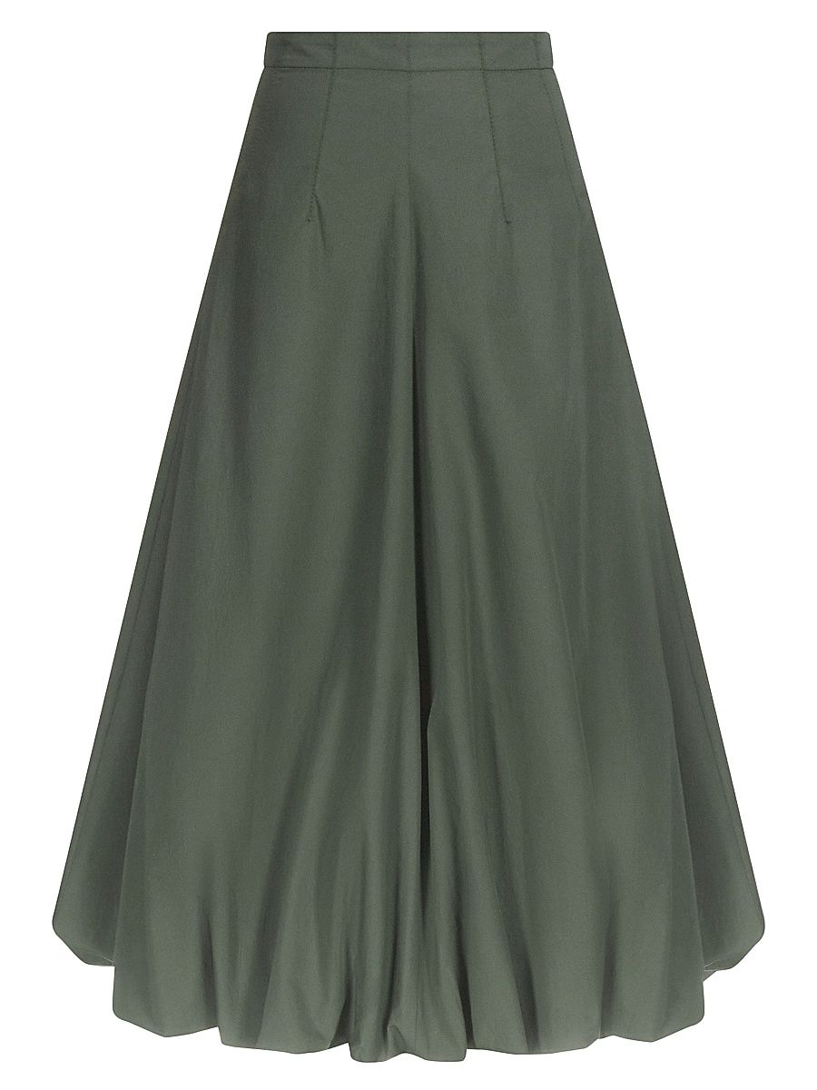 Women's Full Intentions Cotton Bubble Midi-Skirt - Rosin - Size 12