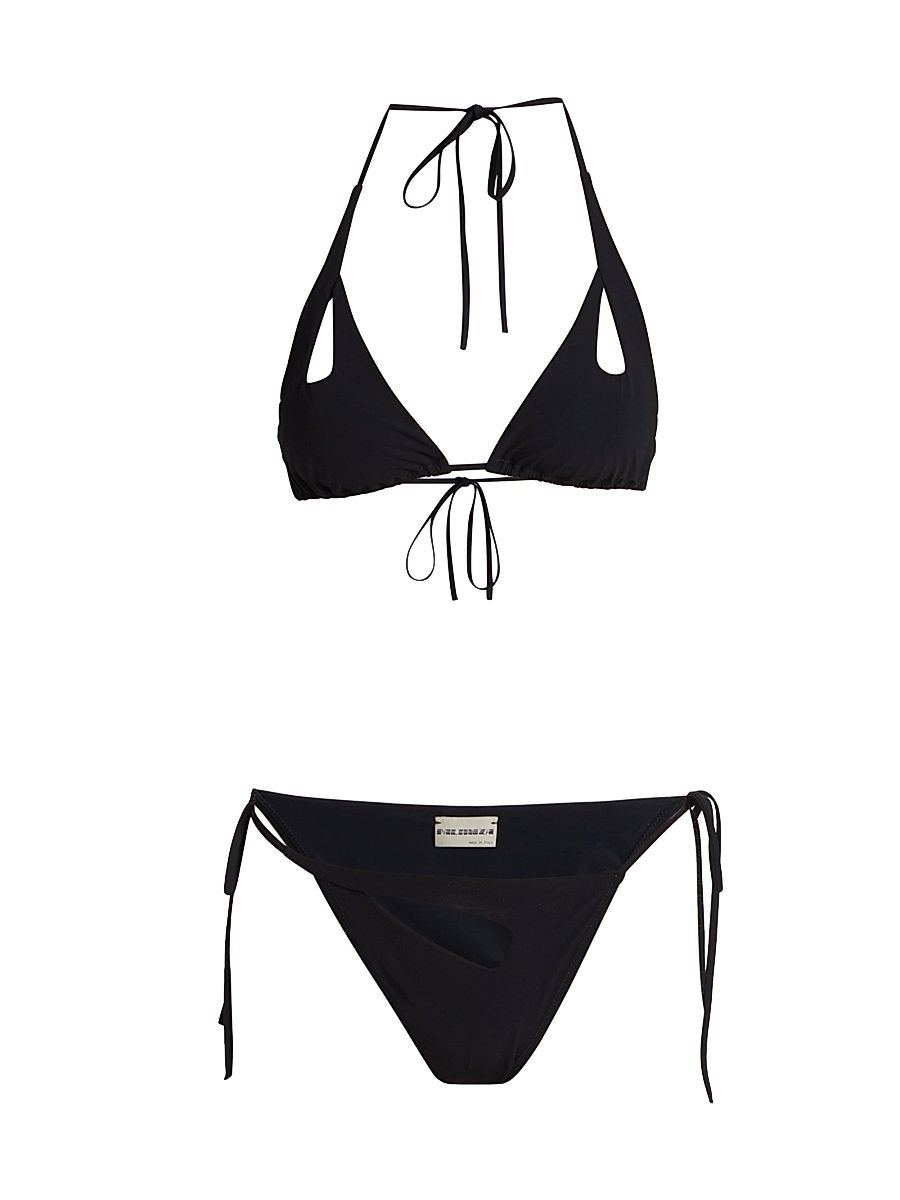 Palmiza Women's Rua String Bikini Set - Black - Size Medium