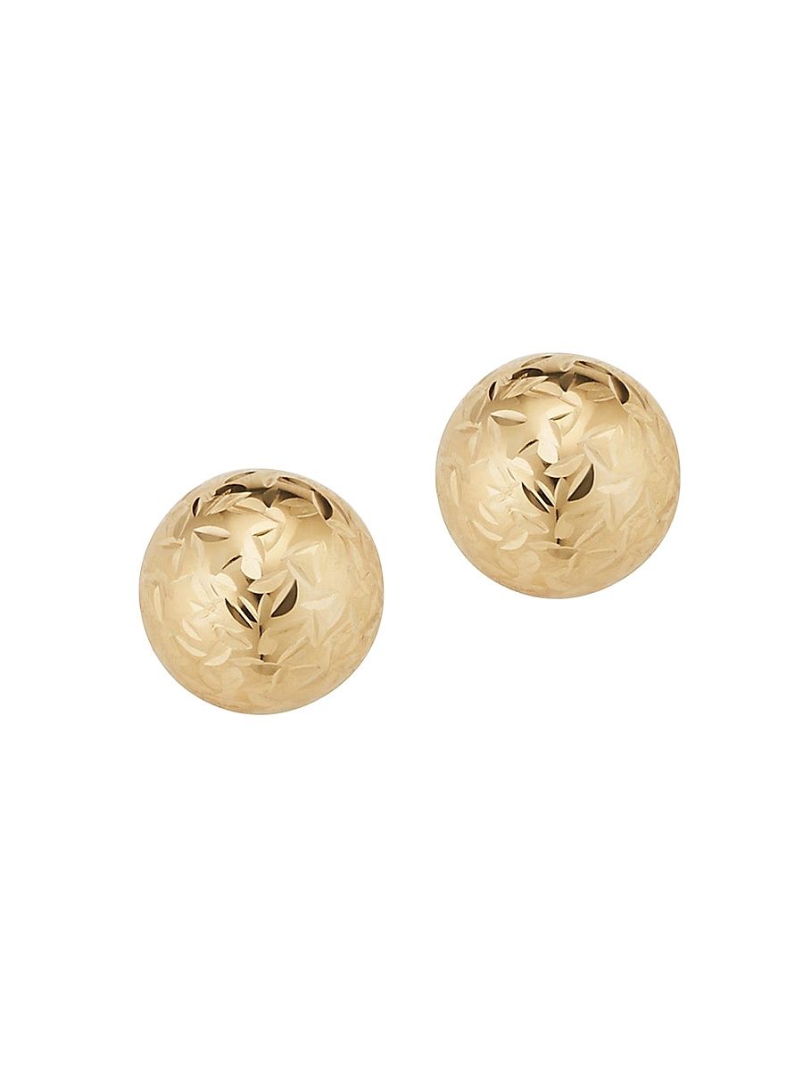 Women's 14K Yellow Gold Celebration Ball Studs - Yellow Gold