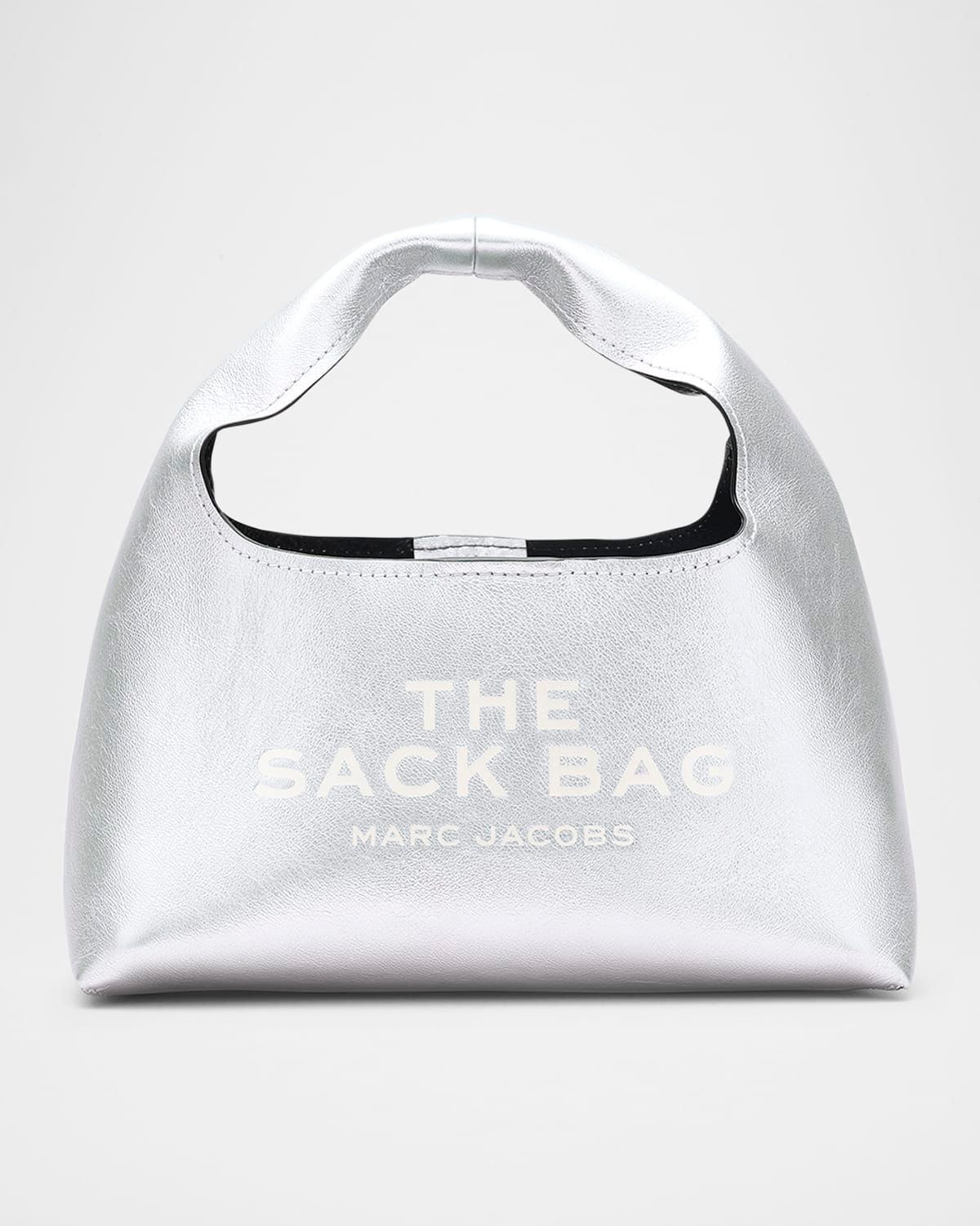 The Metallic Leather Mini Sack Bag
